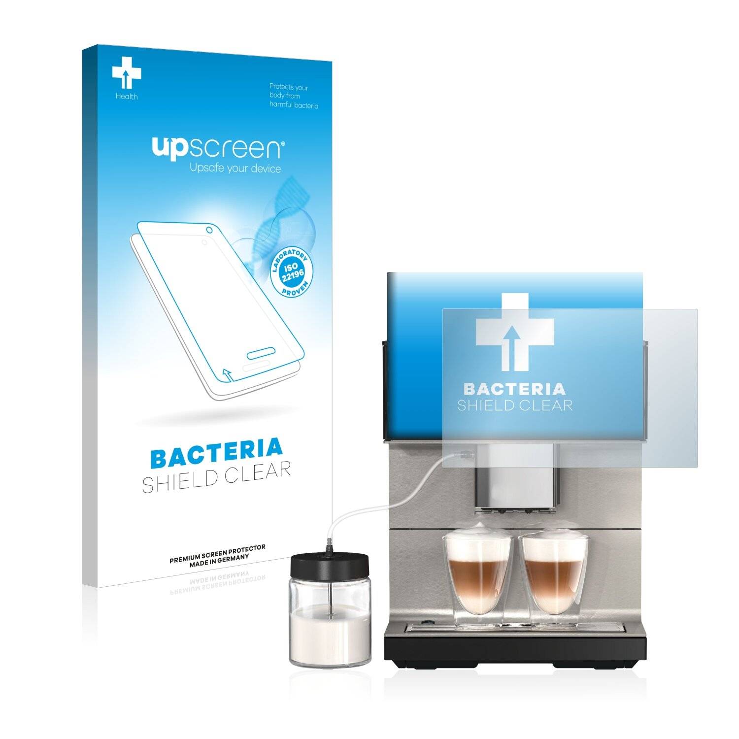 upscreen Bacteria Shield Clear Premium Antibakterielle Displayschutzfolie für Miele CM 7550
