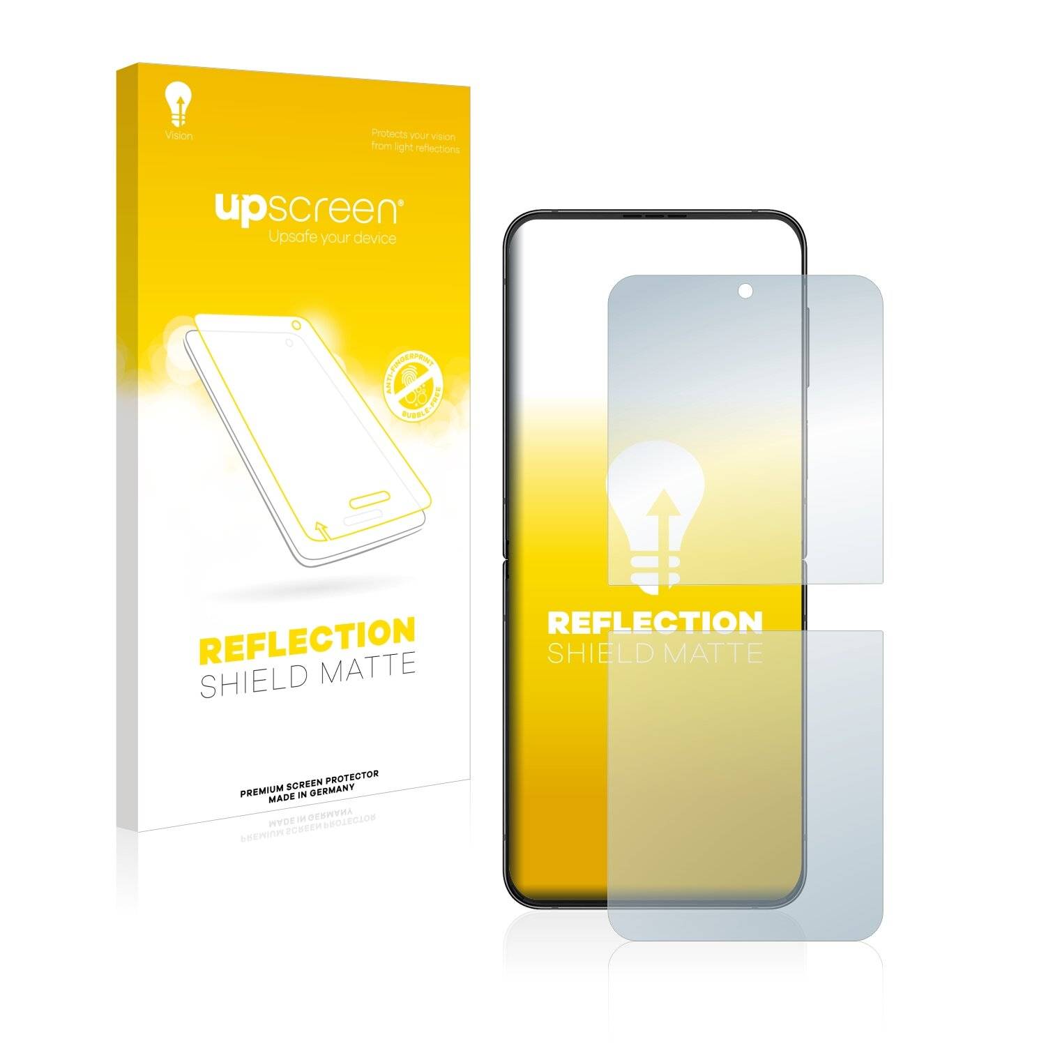 upscreen Schutzfolie für Samsung Galaxy Z Flip 4 Folie Matt Entspiegelt Anti-Reflex