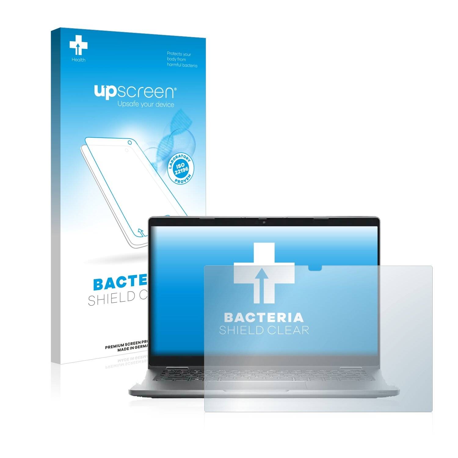 upscreen Bacteria Shield Clear Premium Antibakterielle Displayschutzfolie für Dell Latitude