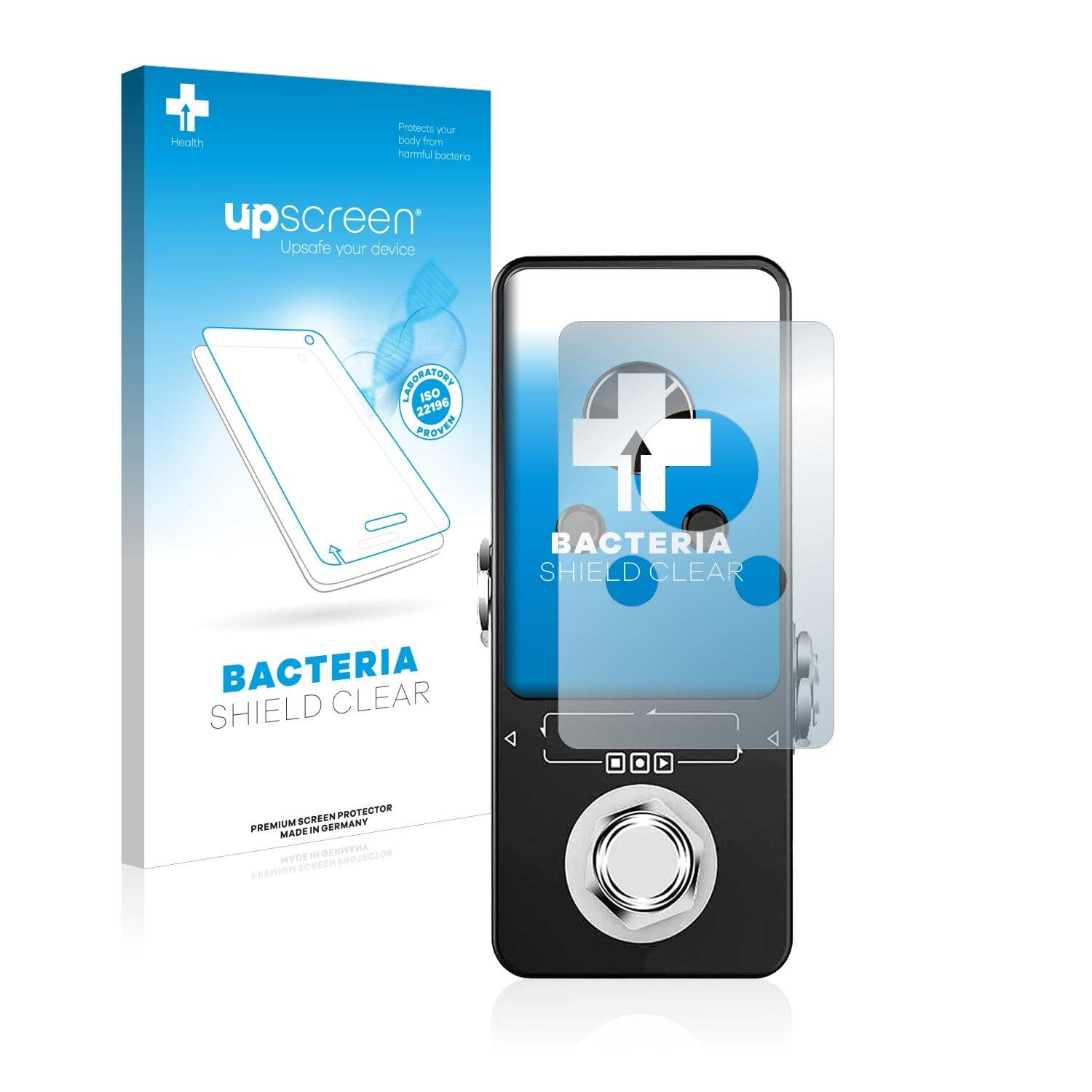 upscreen Bacteria Shield Clear Premium Antibakterielle Displayschutzfolie für Lekato Looper