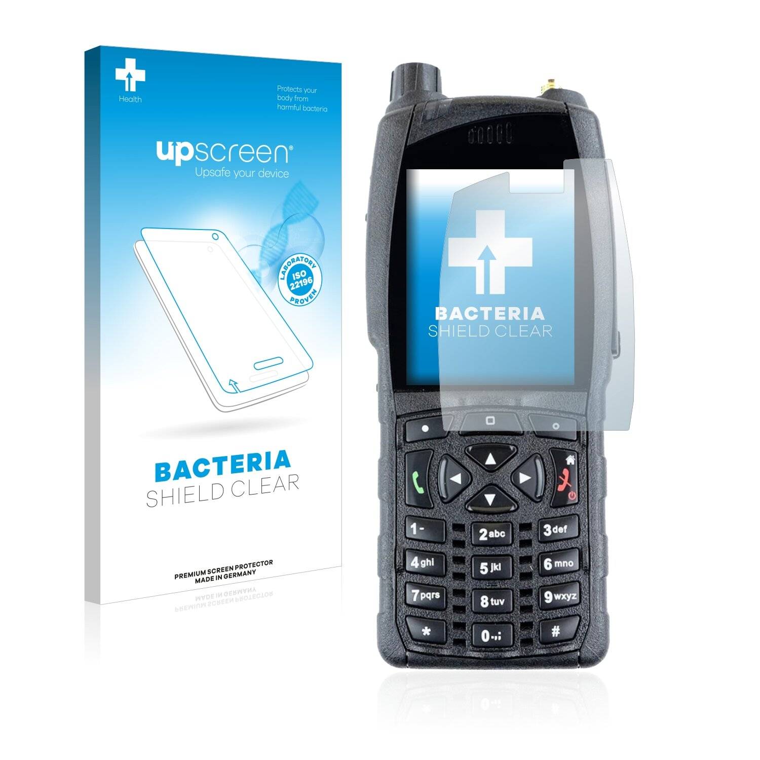 upscreen Bacteria Shield Clear Premium Antibakterielle Displayschutzfolie für Sepura