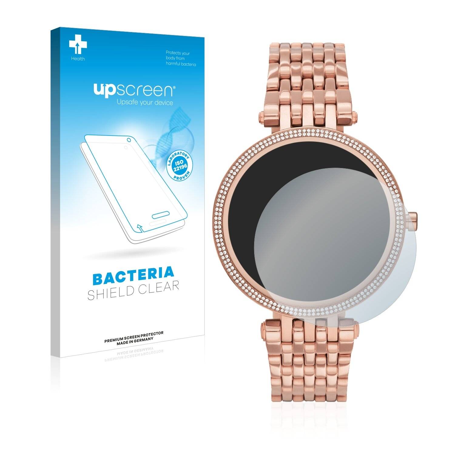upscreen Bacteria Shield Clear Premium Antibakterielle Displayschutzfolie für Michael Kors