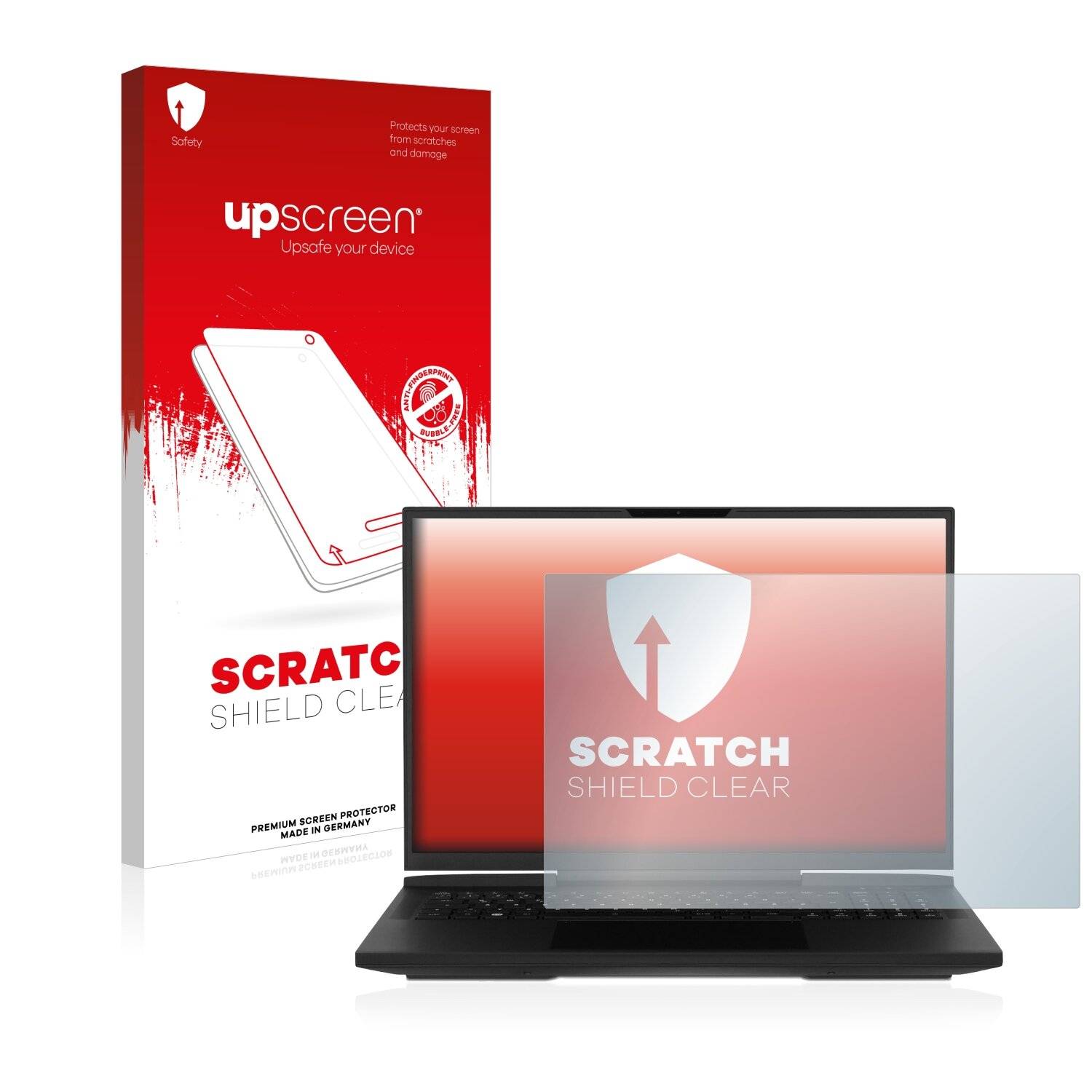 upscreen Scratch Shield Clear Premium Displayschutzfolie für Tuxedo Stellaris 17