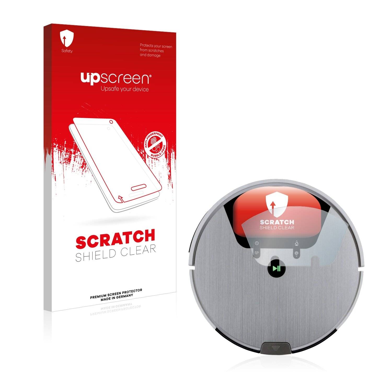 upscreen Scratch Shield Clear Premium Displayschutzfolie für Silvercrest Saugroboter