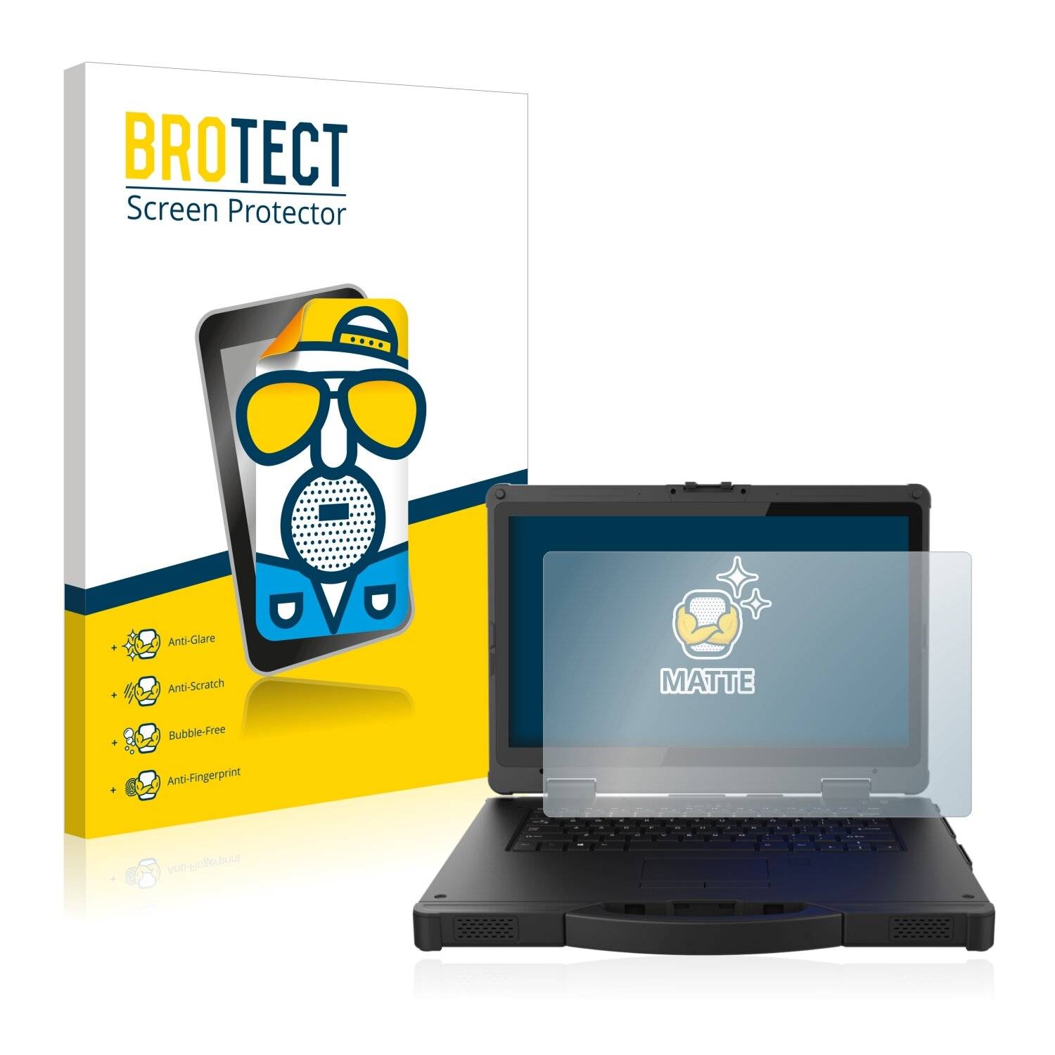 BROTECT Matte Displayschutzfolie für Werock Rockbook X540 - Entspiegelt,