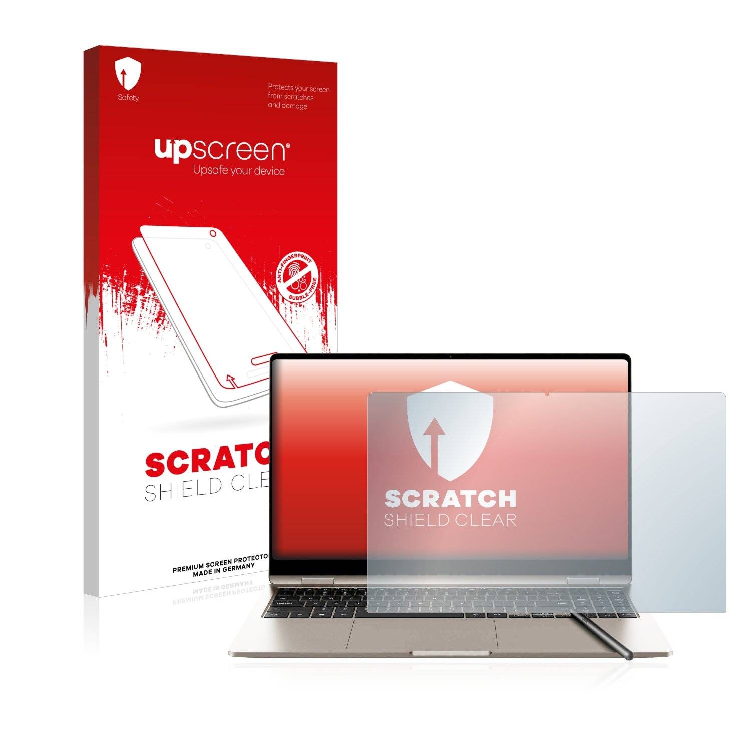 upscreen Scratch Shield Clear Premium Displayschutzfolie für Samsung Galaxy Book3 360
