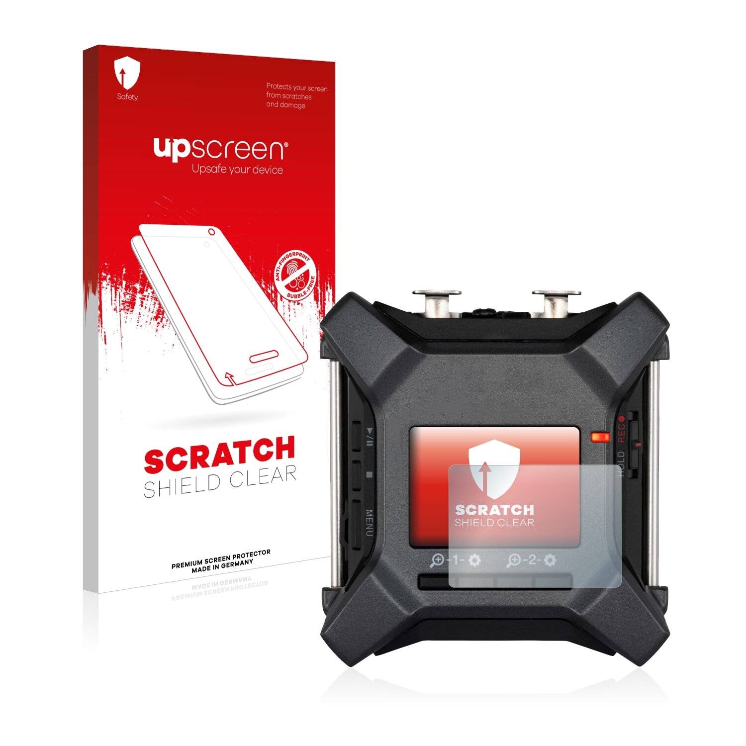 upscreen Scratch Shield Clear Premium Displayschutzfolie für Zoom F3 field