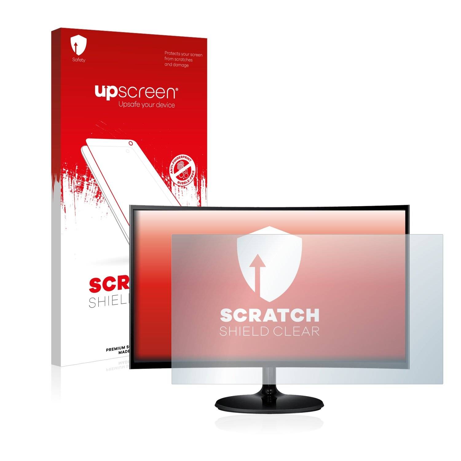 upscreen Scratch Shield Clear Premium Displayschutzfolie für Samsung Curved Monitor