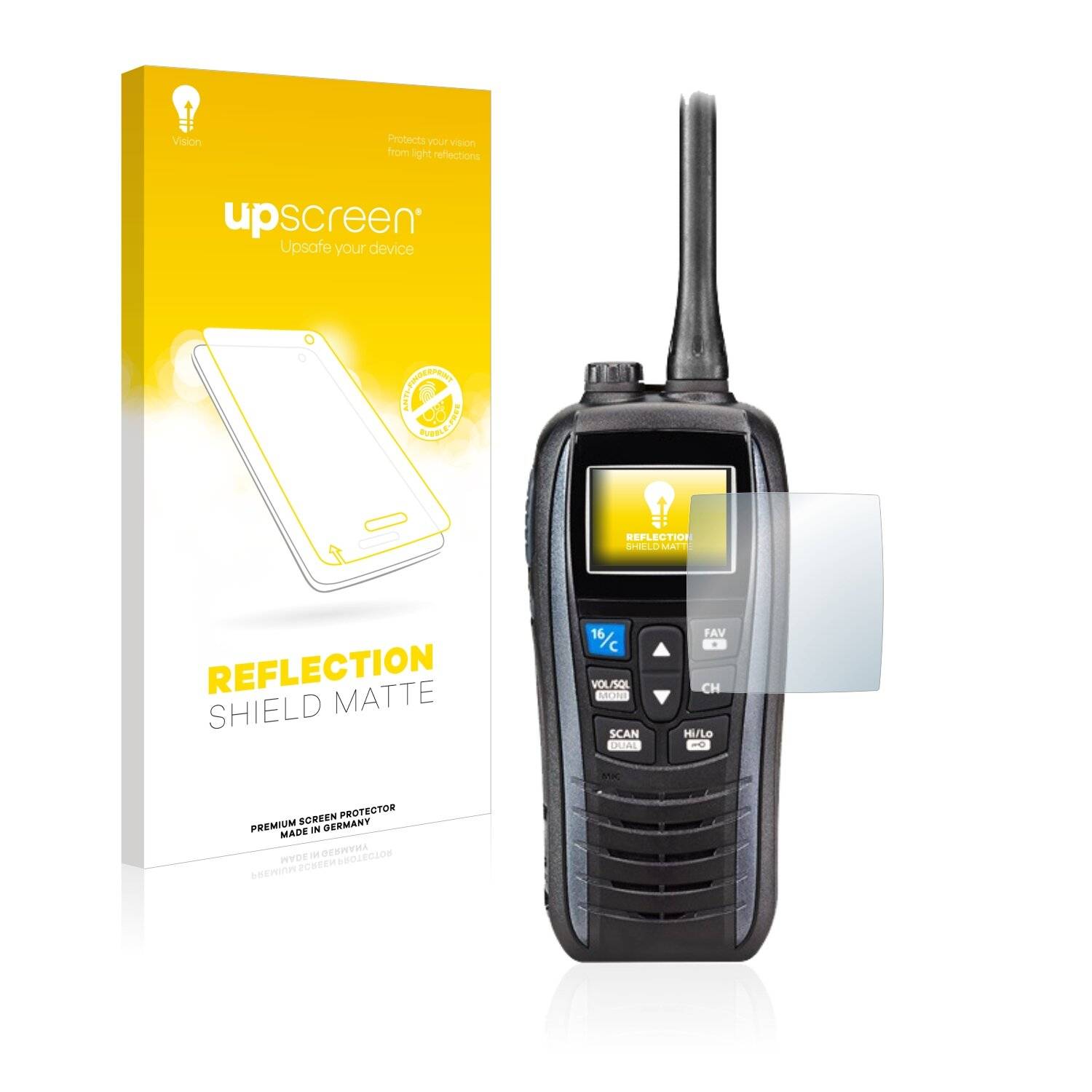 upscreen Reflection Shield Matte Premium Displayschutzfolie für Icom