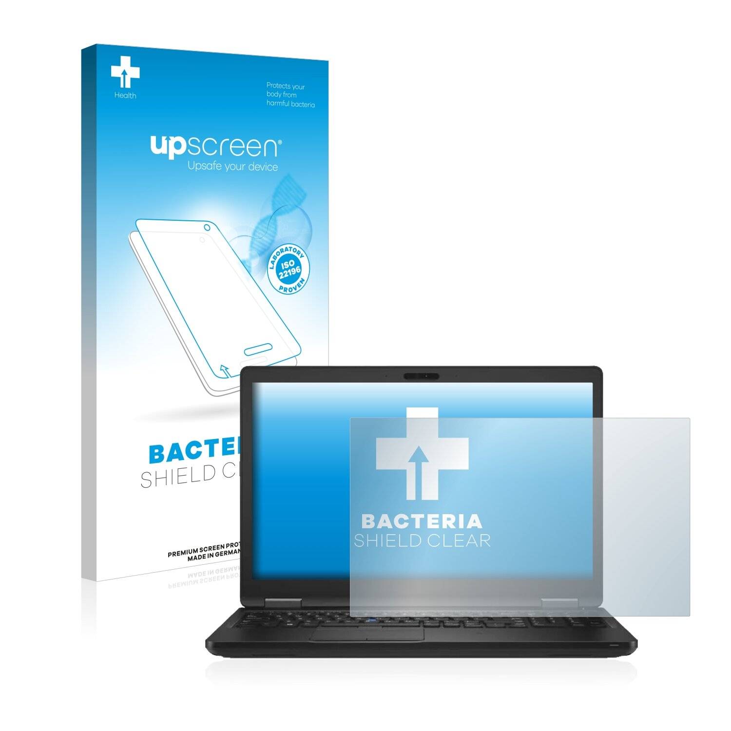 upscreen Bacteria Shield Clear Premium Antibakterielle Displayschutzfolie für Dell Latitude