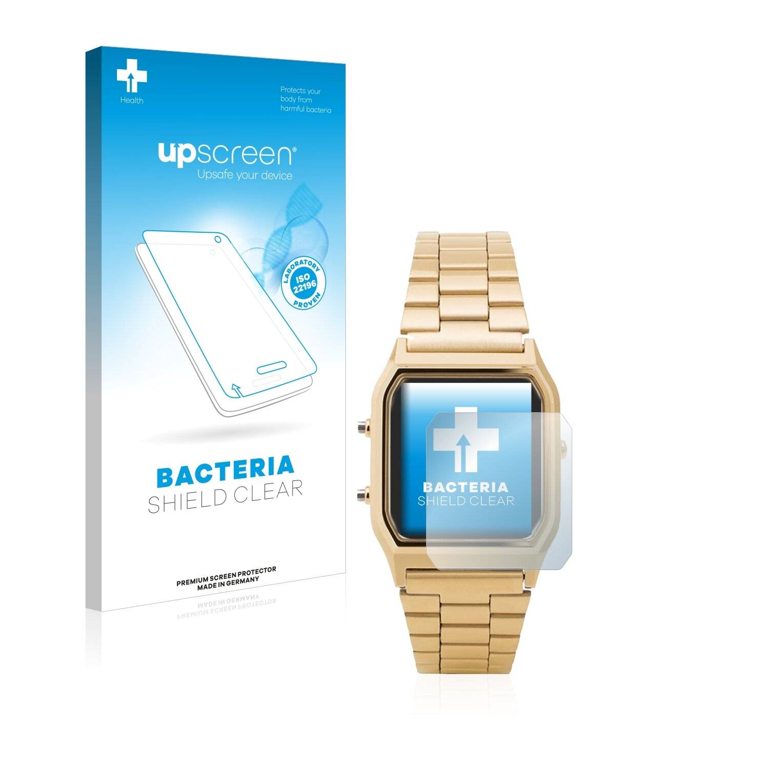 upscreen Bacteria Shield Clear Premium Antibakterielle Displayschutzfolie für Casio