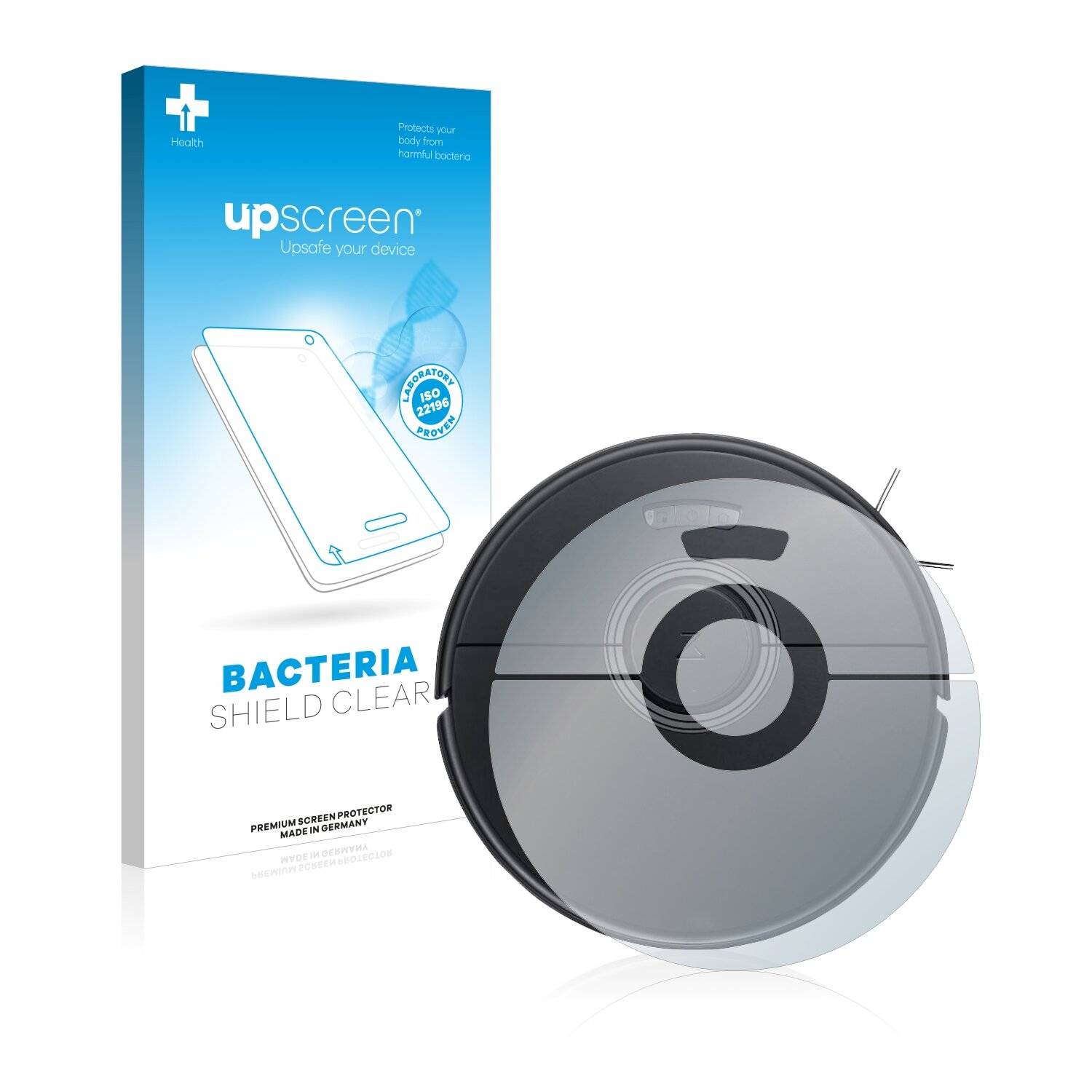 upscreen Bacteria Shield Clear Premium Antibakterielle Displayschutzfolie für Roborock Q7