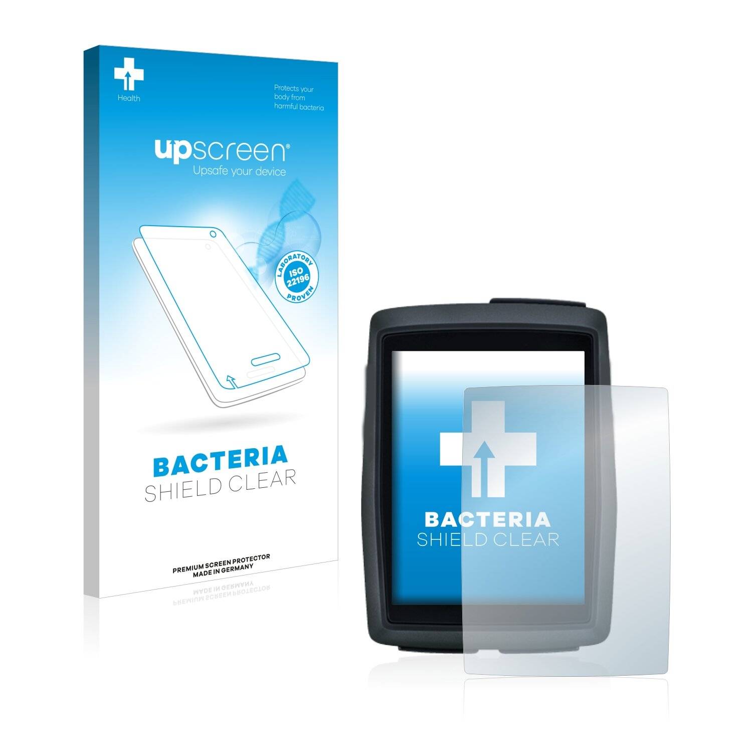 upscreen Bacteria Shield Clear Premium Antibakterielle Displayschutzfolie für Sigma BC 14.0
