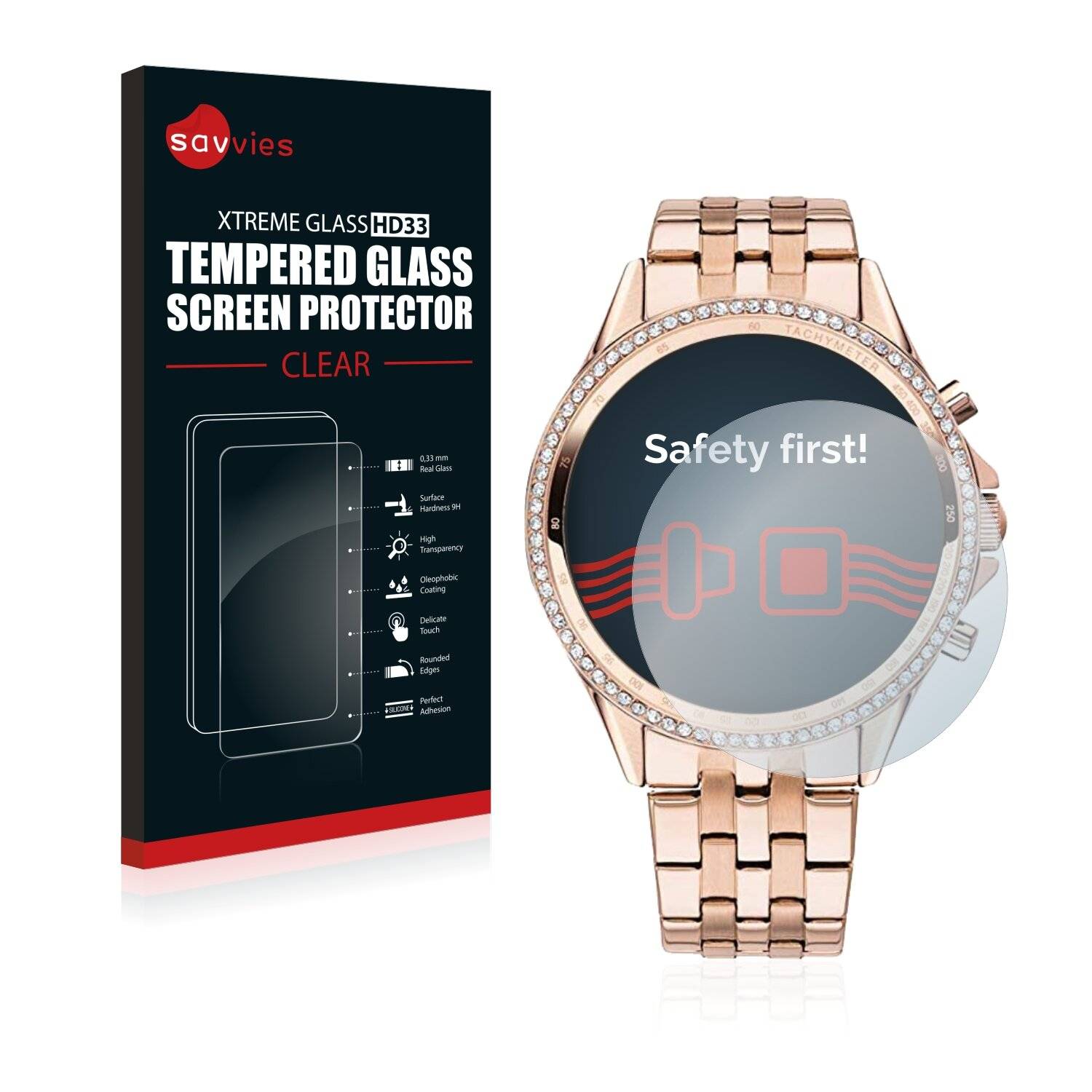 Savvies HD33 Clear Schutzglas für Tommy Hilfiger