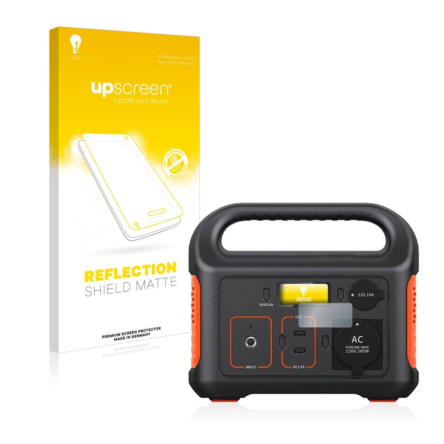 upscreen Reflection Shield Matte Premium Displayschutzfolie für Jackery Explorer