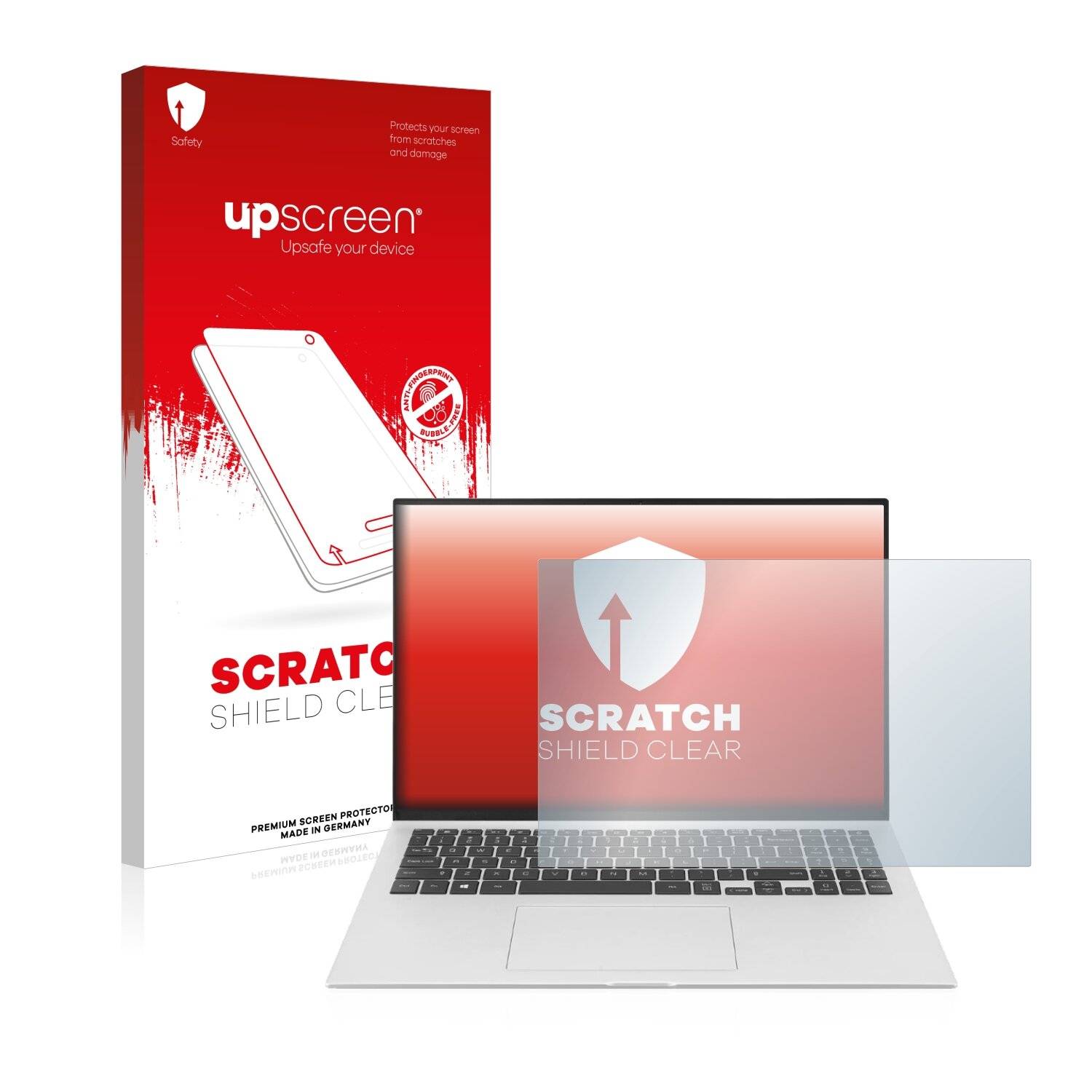 upscreen Scratch Shield Clear Premium Displayschutzfolie für LG gram 16'' 2-in-1