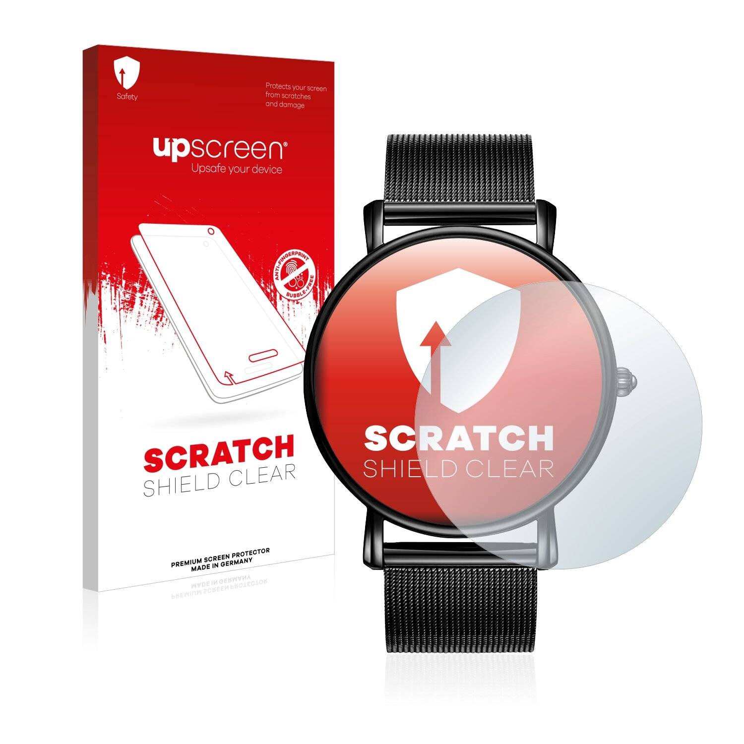 upscreen Scratch Shield Clear Premium Displayschutzfolie für Burei Watch