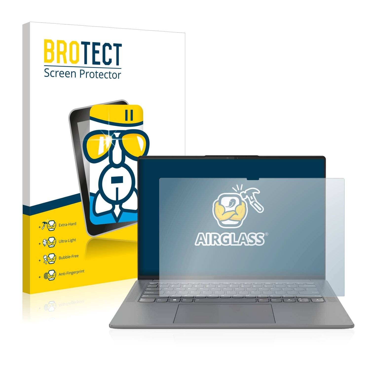 BROTECT AirGlass Schutzglas Folie für Lenovo Yoga Slim 7 Pro