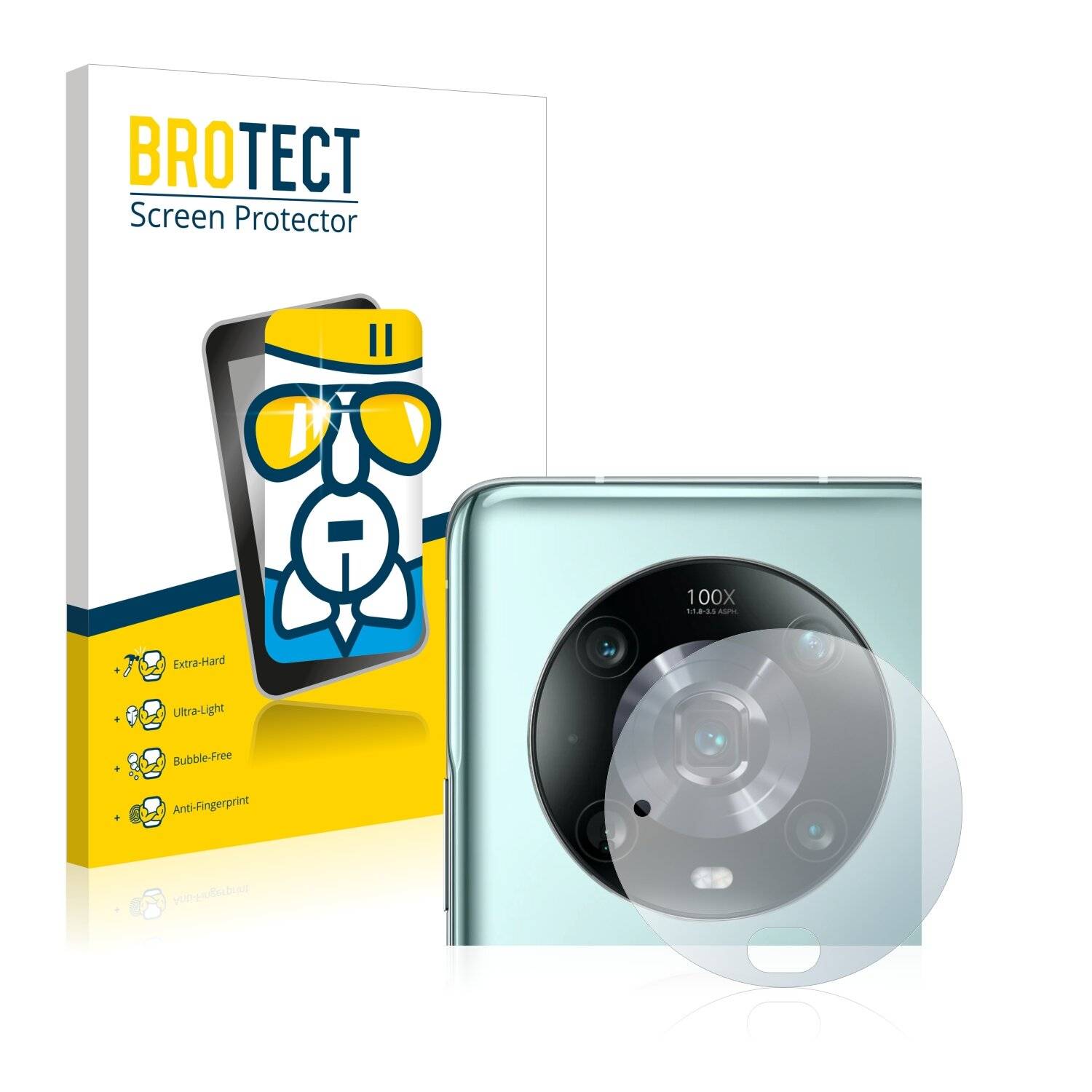 BROTECT AirGlass Flexible Schutz Glas Folie für Honor Magic 4 Pro (NUR Kameraschutz) Klar Transparent