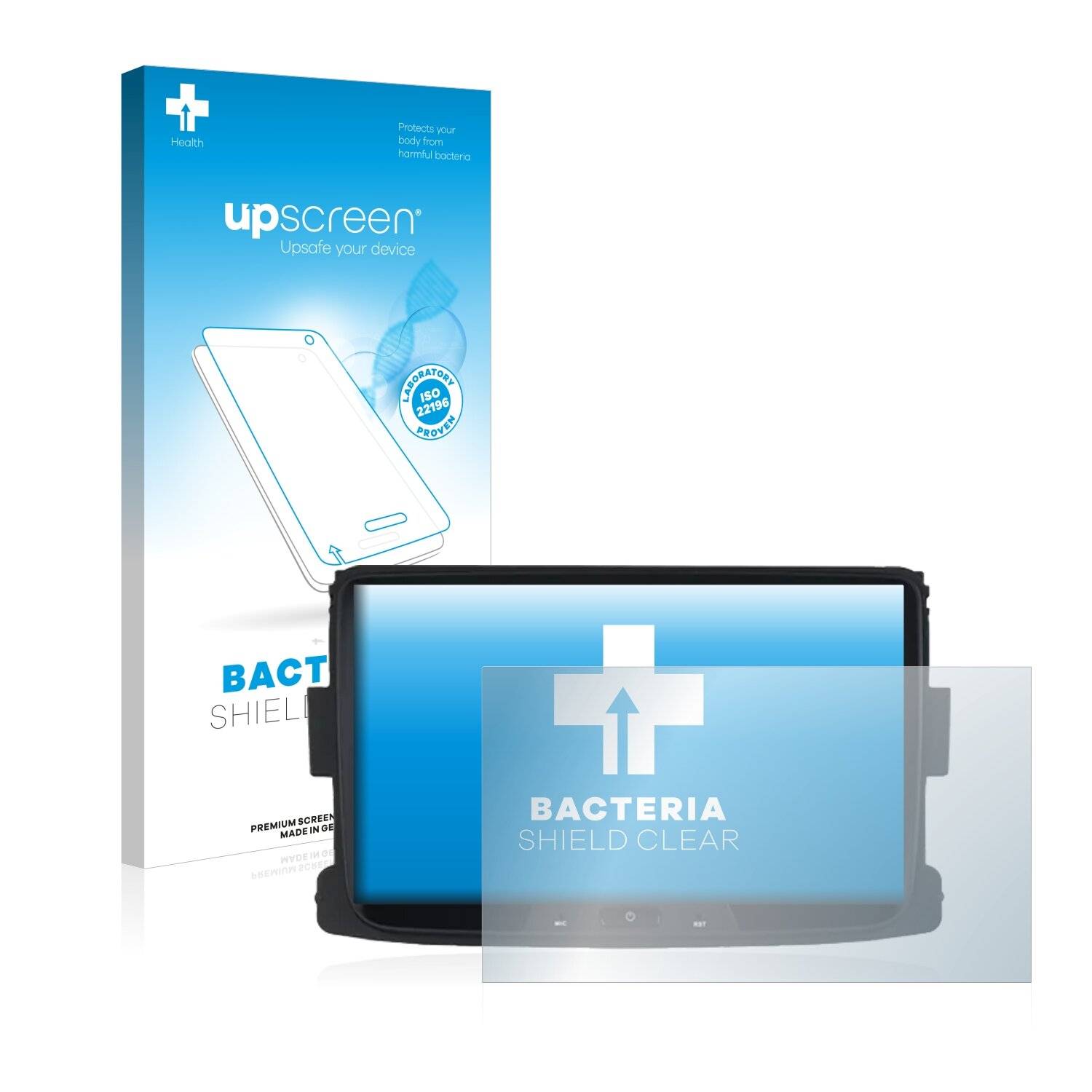 upscreen Bacteria Shield Clear Premium Antibakterielle Displayschutzfolie für Roadanvi F10