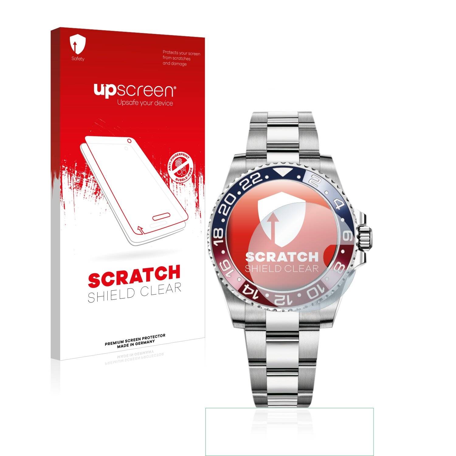 upscreen Schutzfolie für Rolex GMT-Master II Kratzschutz Anti-Fingerprint Klar
