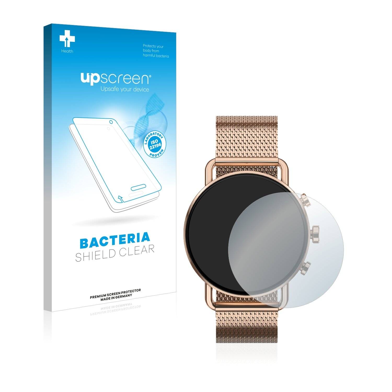 upscreen Bacteria Shield Clear Premium Antibakterielle Displayschutzfolie für Skagen Falster