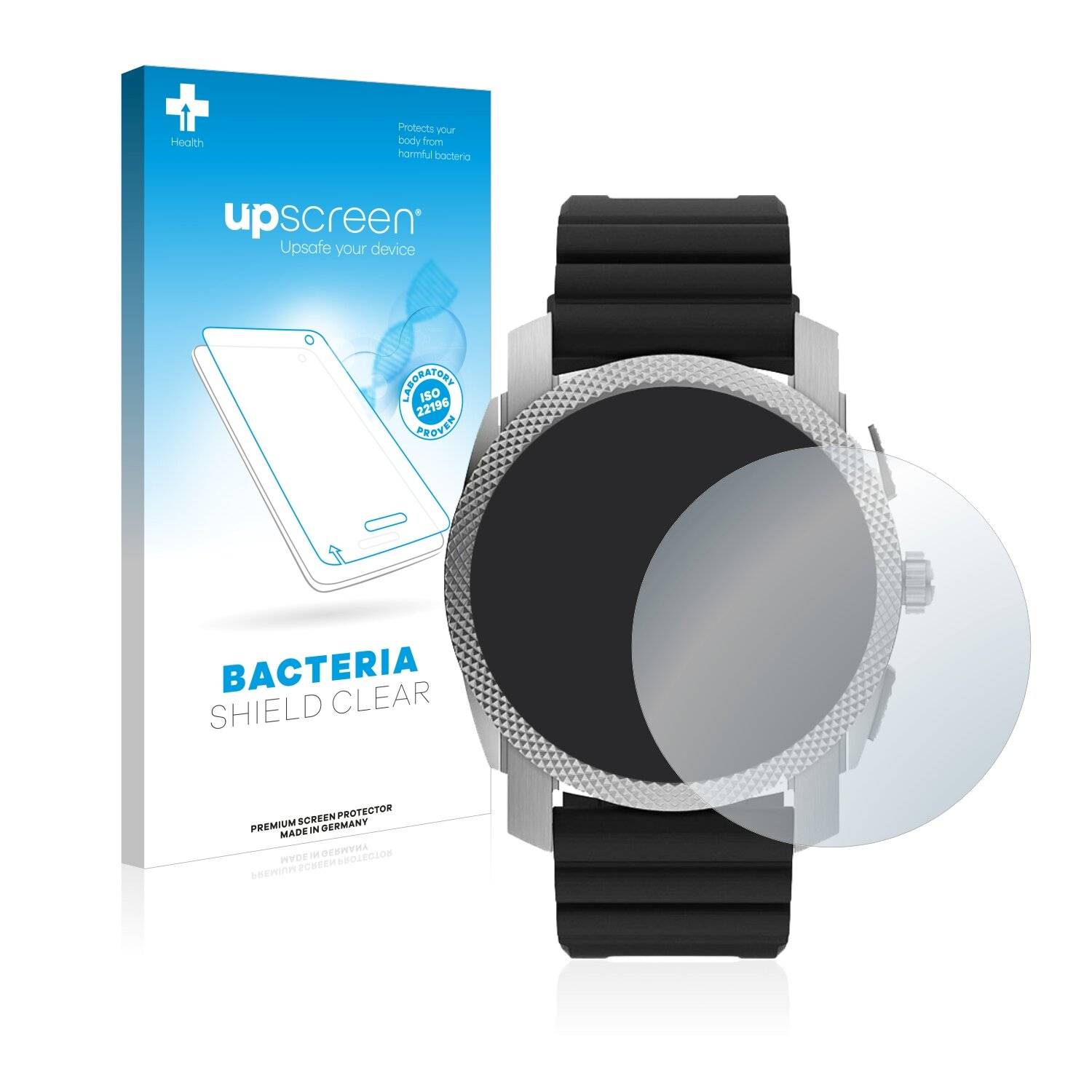upscreen Bacteria Shield Clear Premium Antibakterielle Displayschutzfolie für Fossil Gen 6