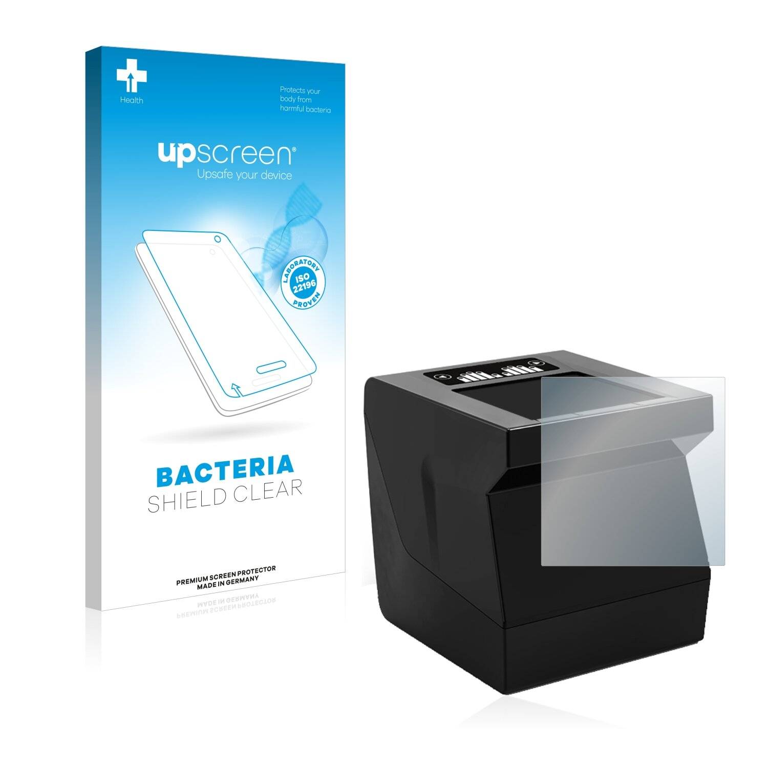 upscreen Bacteria Shield Clear Premium Antibakterielle Displayschutzfolie für Dermalog