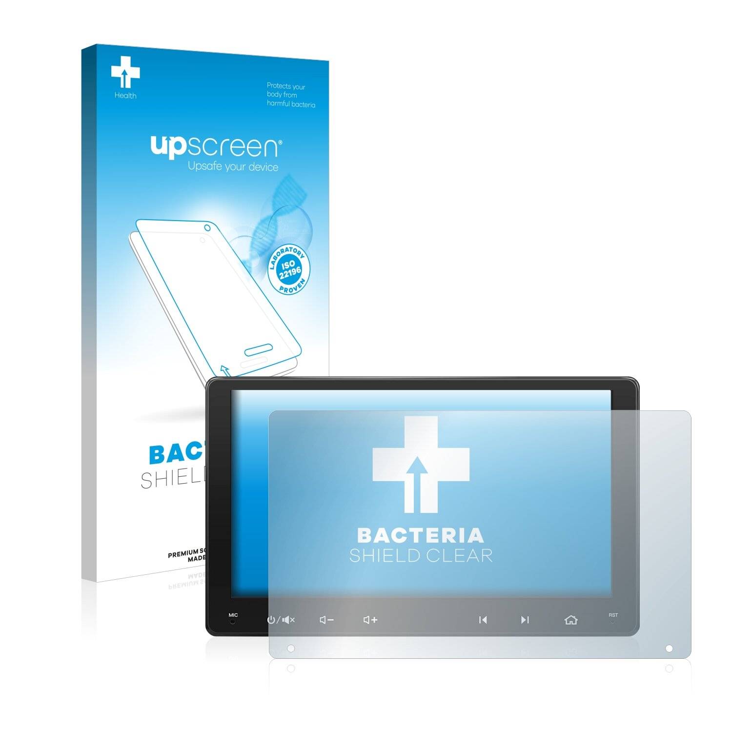 upscreen Bacteria Shield Clear Premium Antibakterielle Displayschutzfolie für Atoto A6 PF 9
