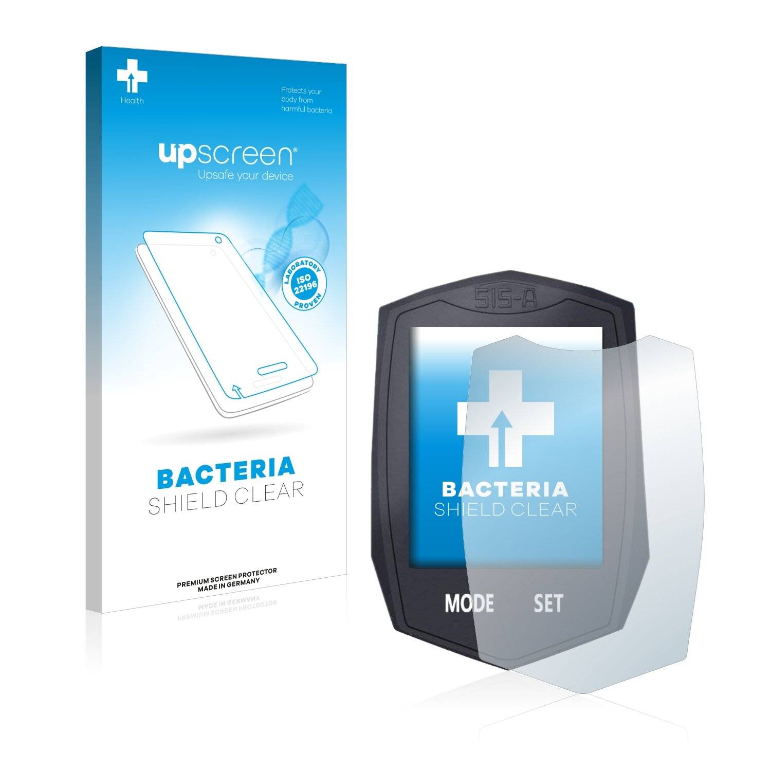 upscreen Bacteria Shield Clear Premium Antibakterielle Displayschutzfolie für BIGO Bicycle