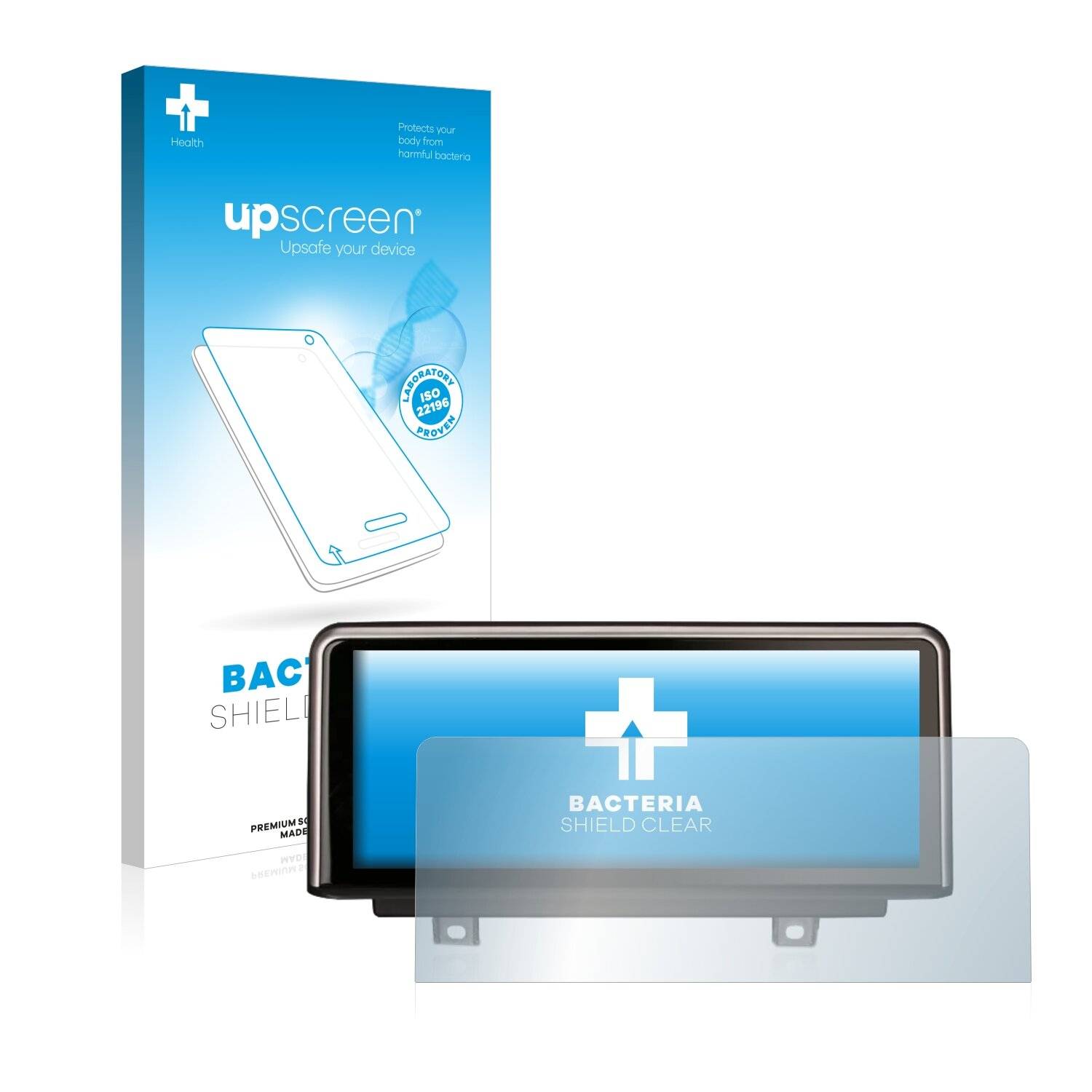 upscreen Bacteria Shield Clear Premium Antibakterielle Displayschutzfolie für Ersin ES2830B