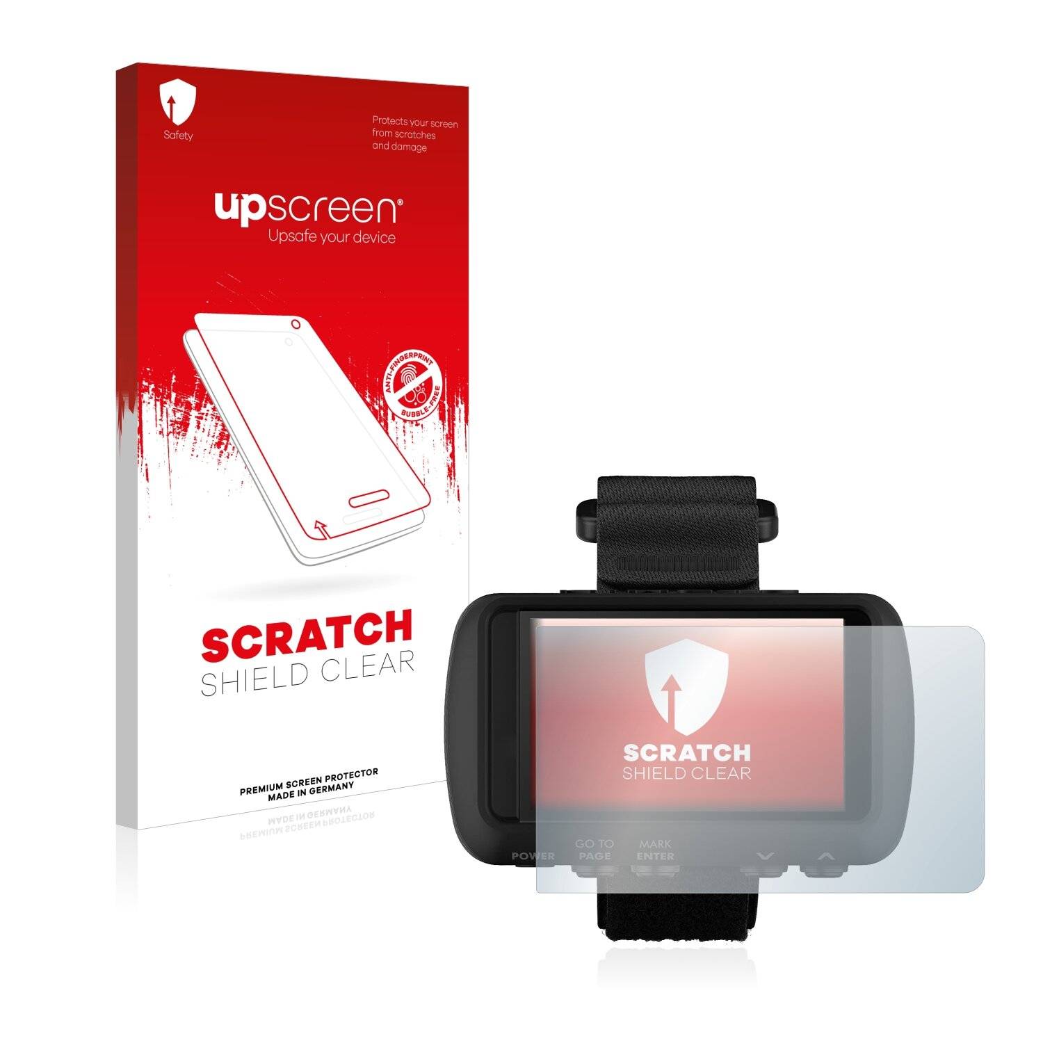upscreen Scratch Shield Clear Premium Displayschutzfolie für Garmin Foretrex