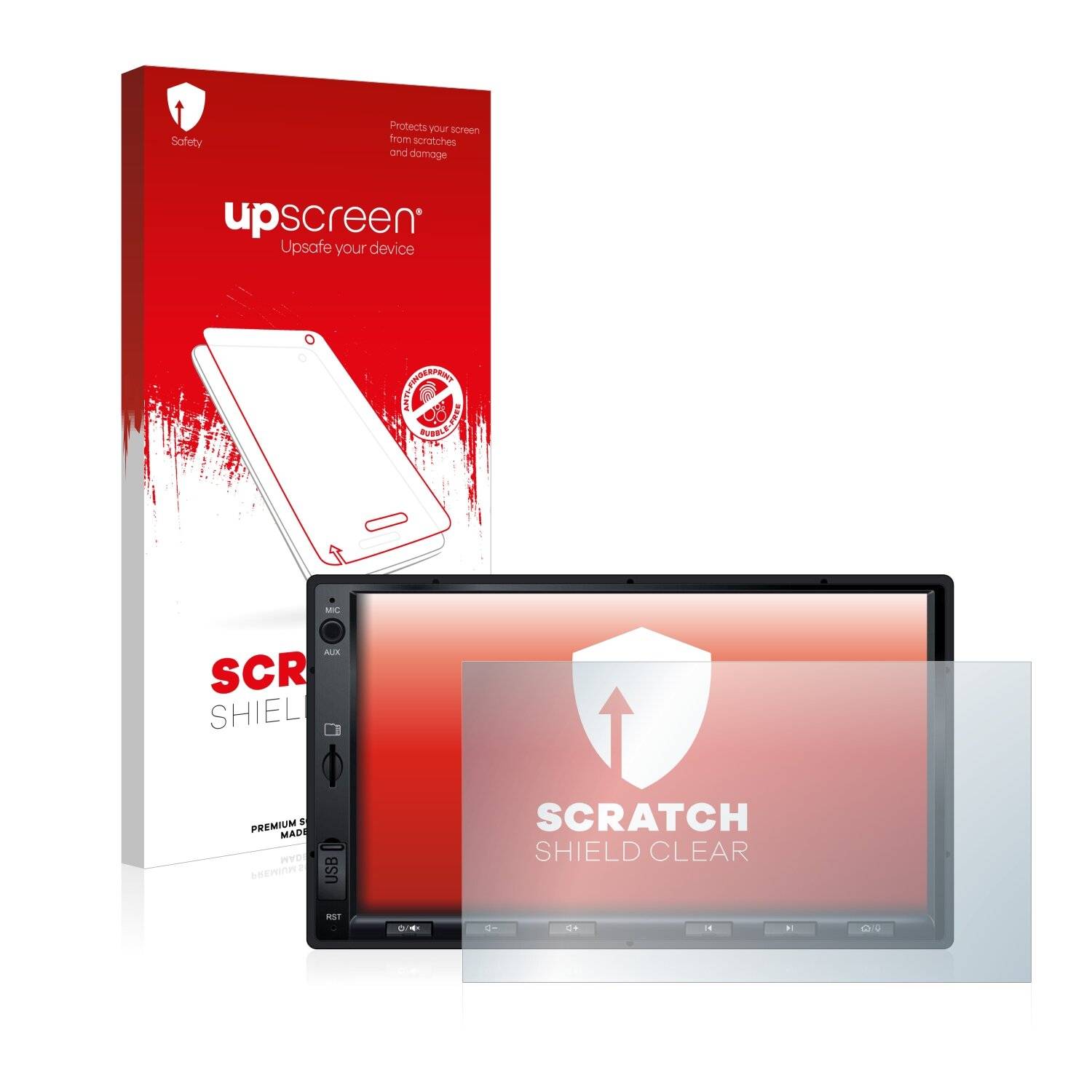 upscreen Scratch Shield Clear Premium Displayschutzfolie für Atoto S8 Standard 7