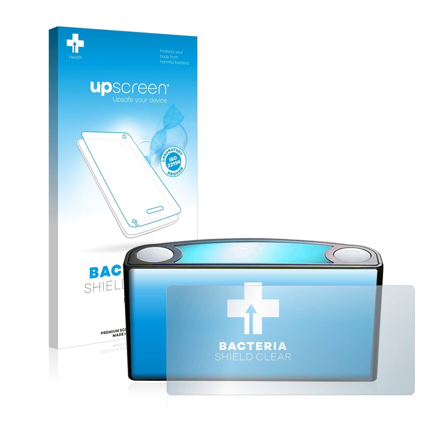 upscreen Bacteria Shield Clear Premium Antibakterielle Displayschutzfolie für Mesqool 7
