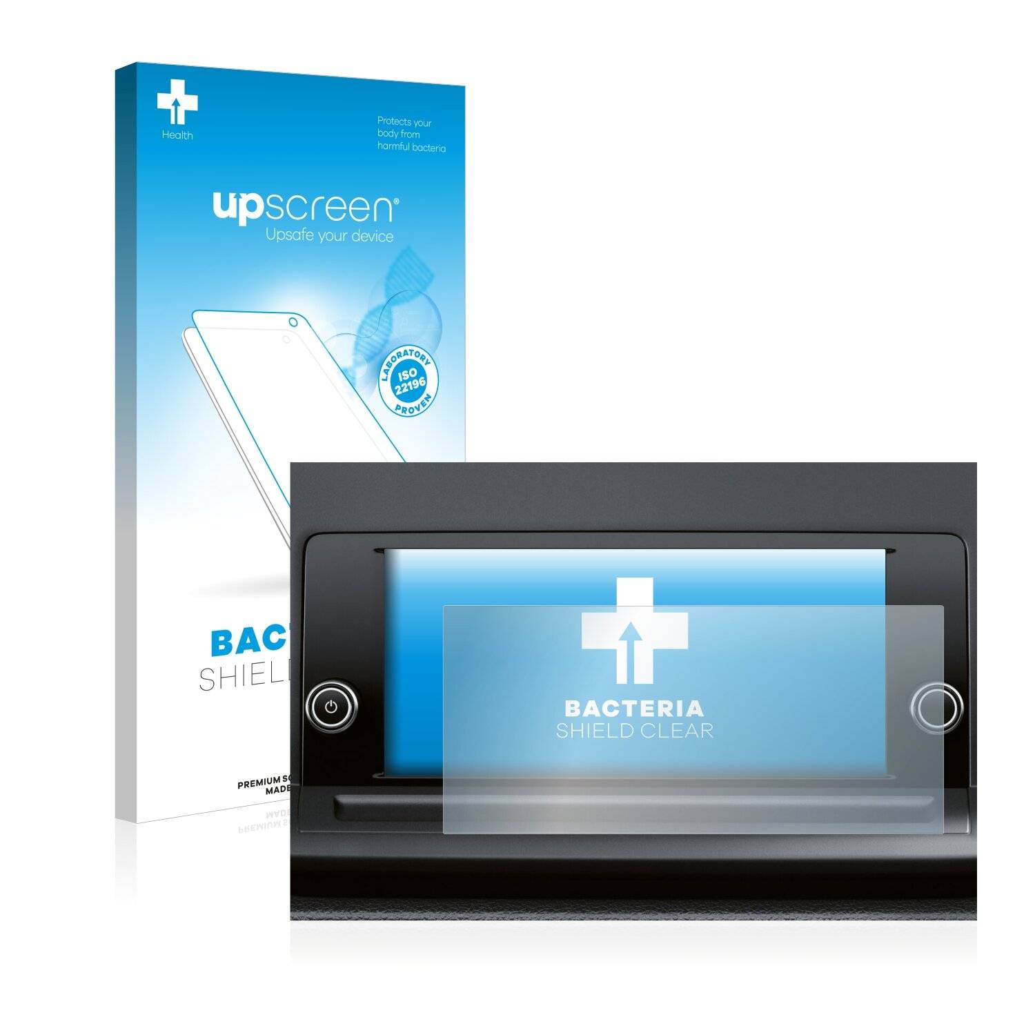 upscreen Bacteria Shield Clear Premium Antibakterielle Displayschutzfolie für Volkswagen