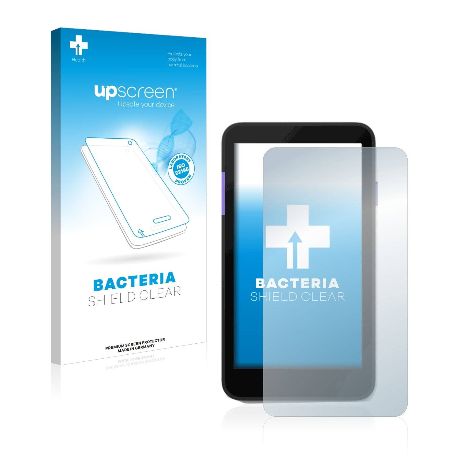 upscreen Bacteria Shield Clear Premium Antibakterielle Displayschutzfolie für Zettle
