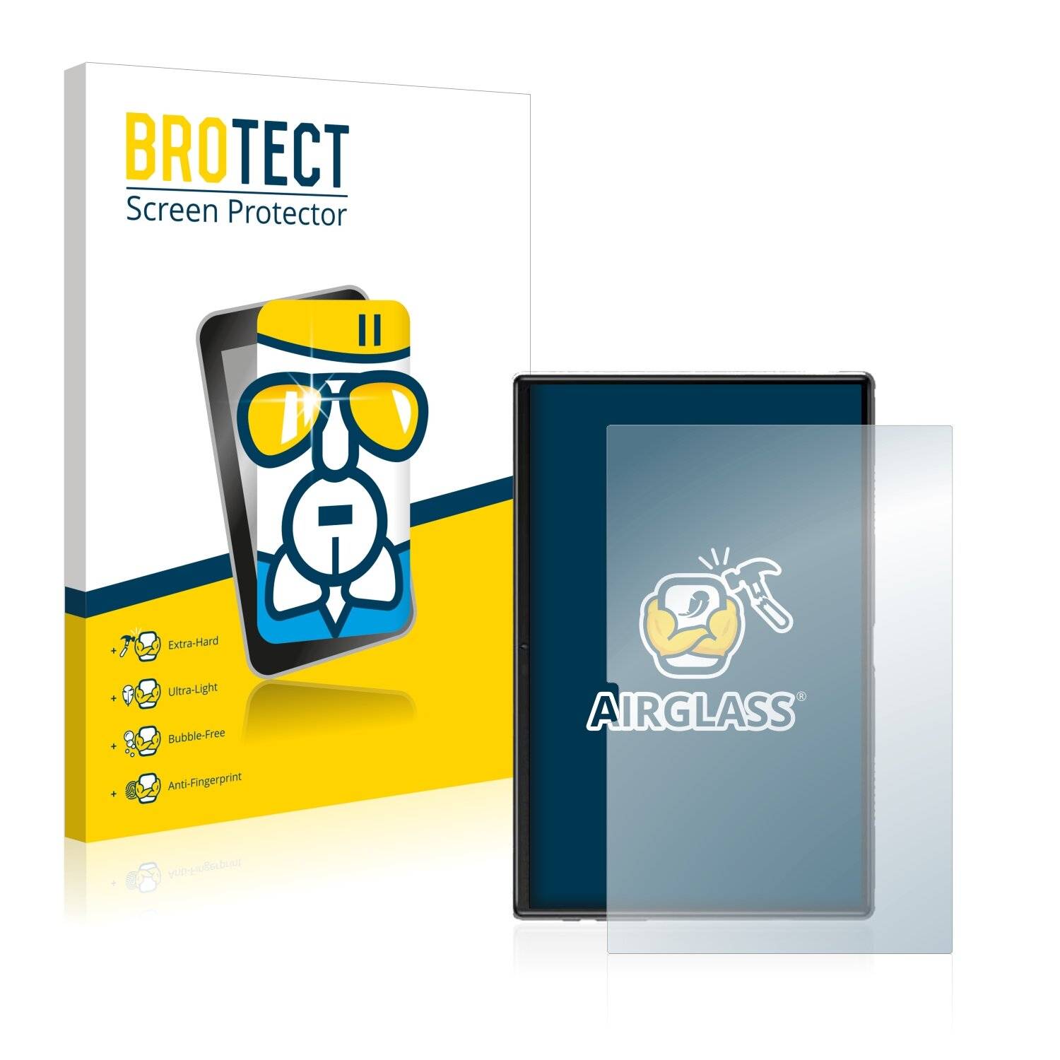 BROTECT AirGlass Flexible Schutz Glas Folie für Yestel T10 10" Klar Transparent