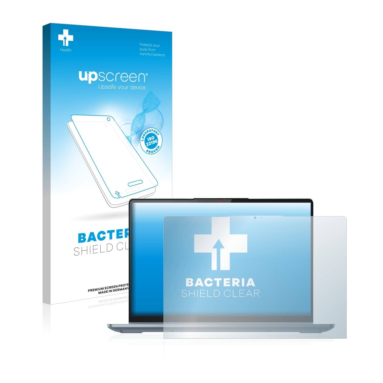 upscreen Bacteria Shield Clear Premium Antibakterielle Displayschutzfolie für Lenovo IdeaPad