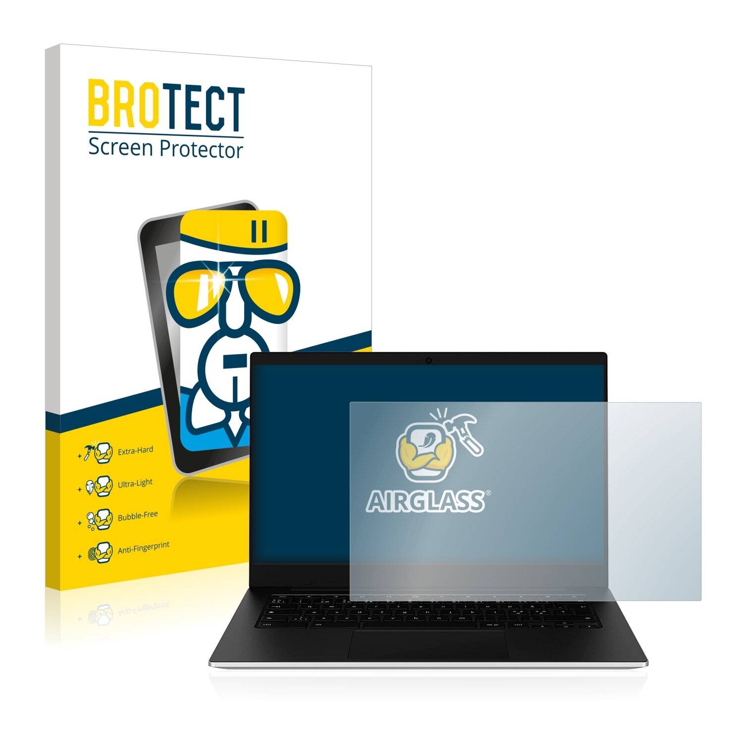 BROTECT AirGlass Schutzglas Folie für Samsung Galaxy Chromebook Go