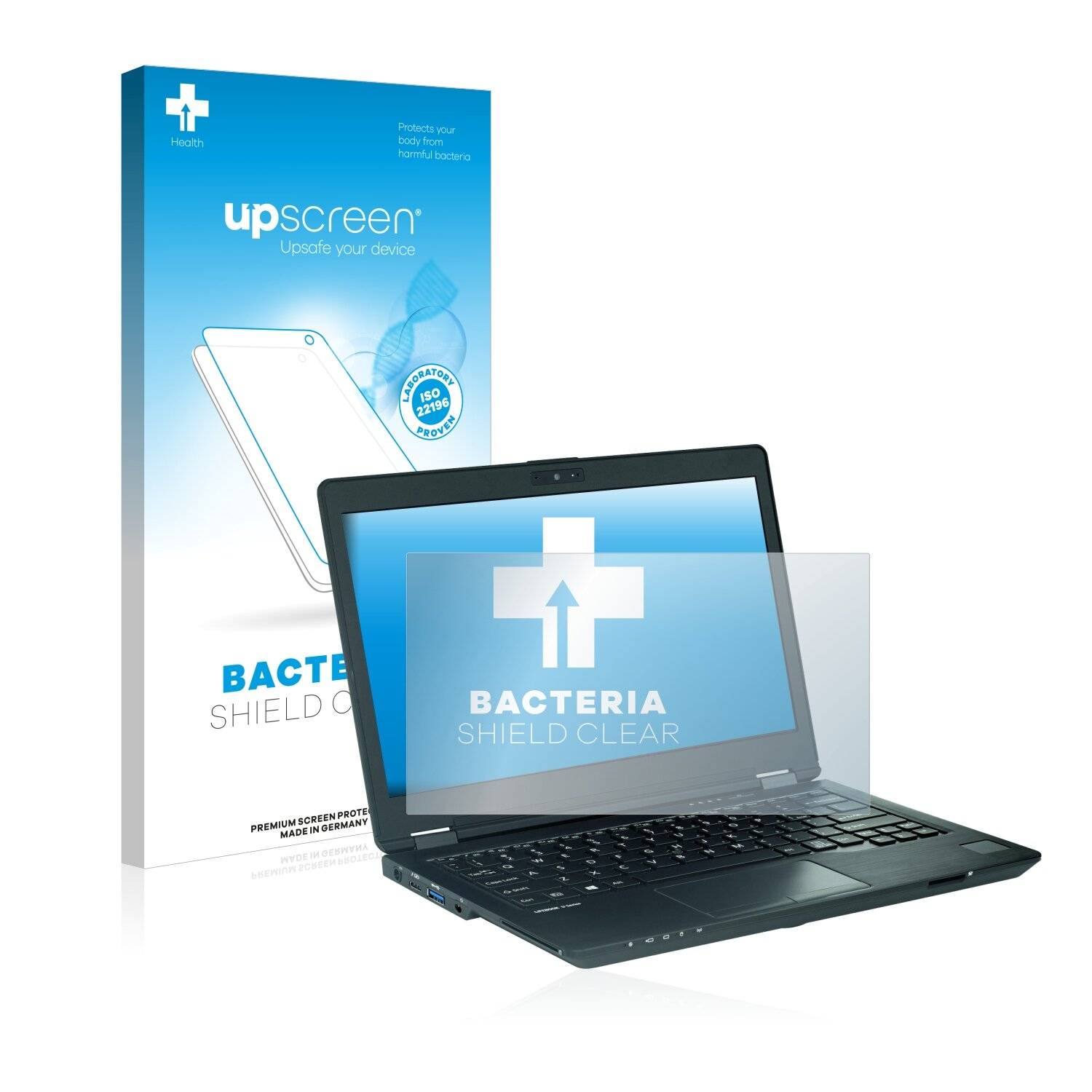 upscreen Bacteria Shield Clear Premium Antibakterielle Displayschutzfolie für Fujitsu