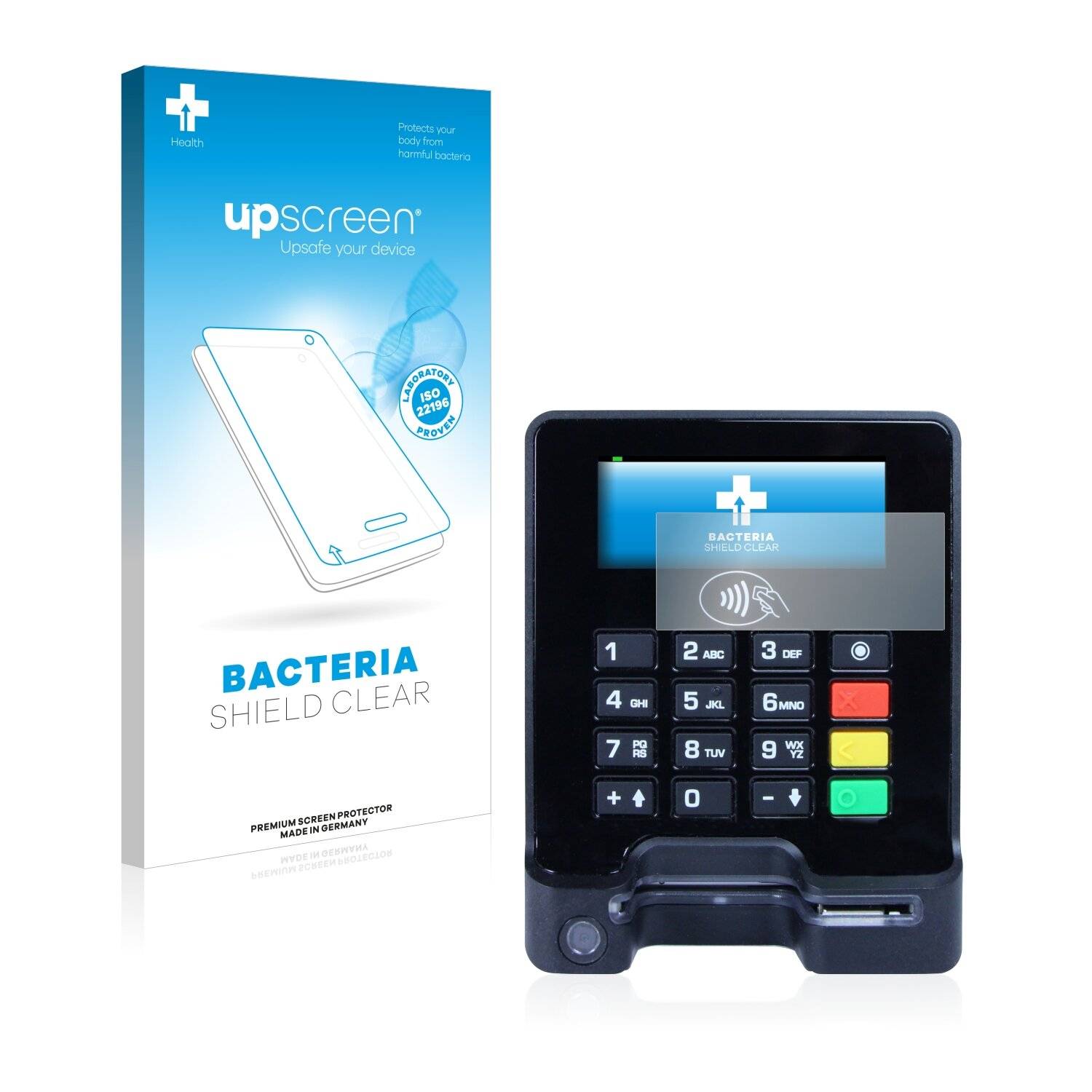 upscreen Bacteria Shield Clear Premium Antibakterielle Displayschutzfolie für ingenico self