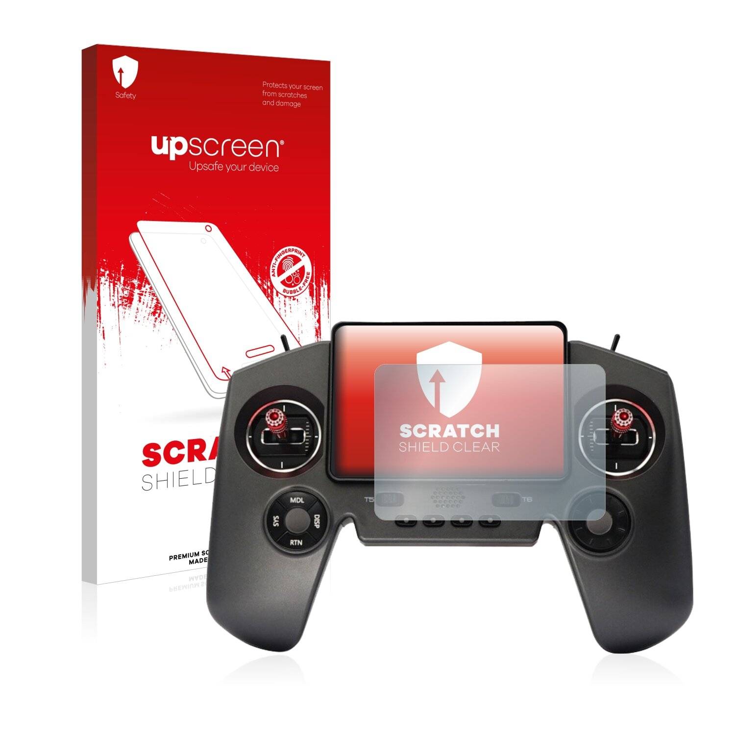 upscreen Scratch Shield Clear Premium Displayschutzfolie für FrSky Twin