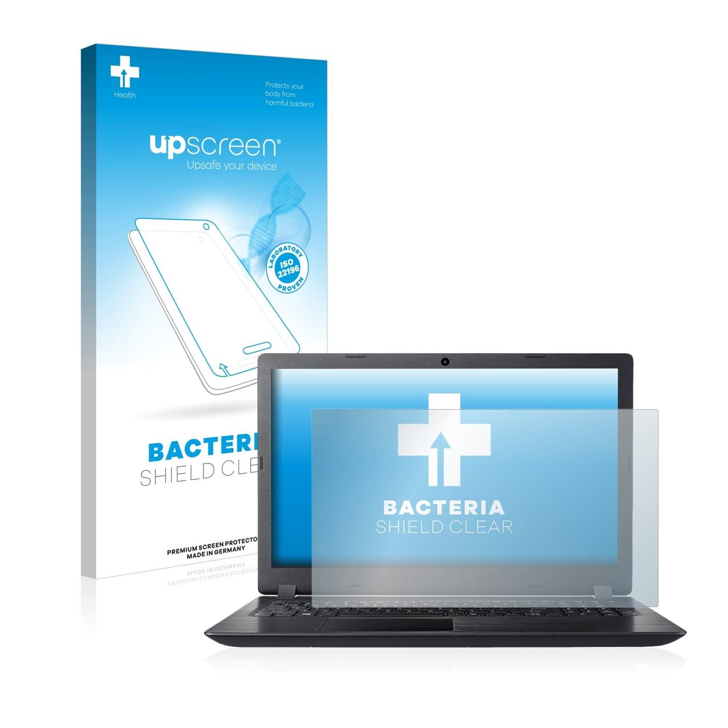 upscreen Bacteria Shield Clear Premium Antibakterielle Displayschutzfolie für Acer Aspire 3