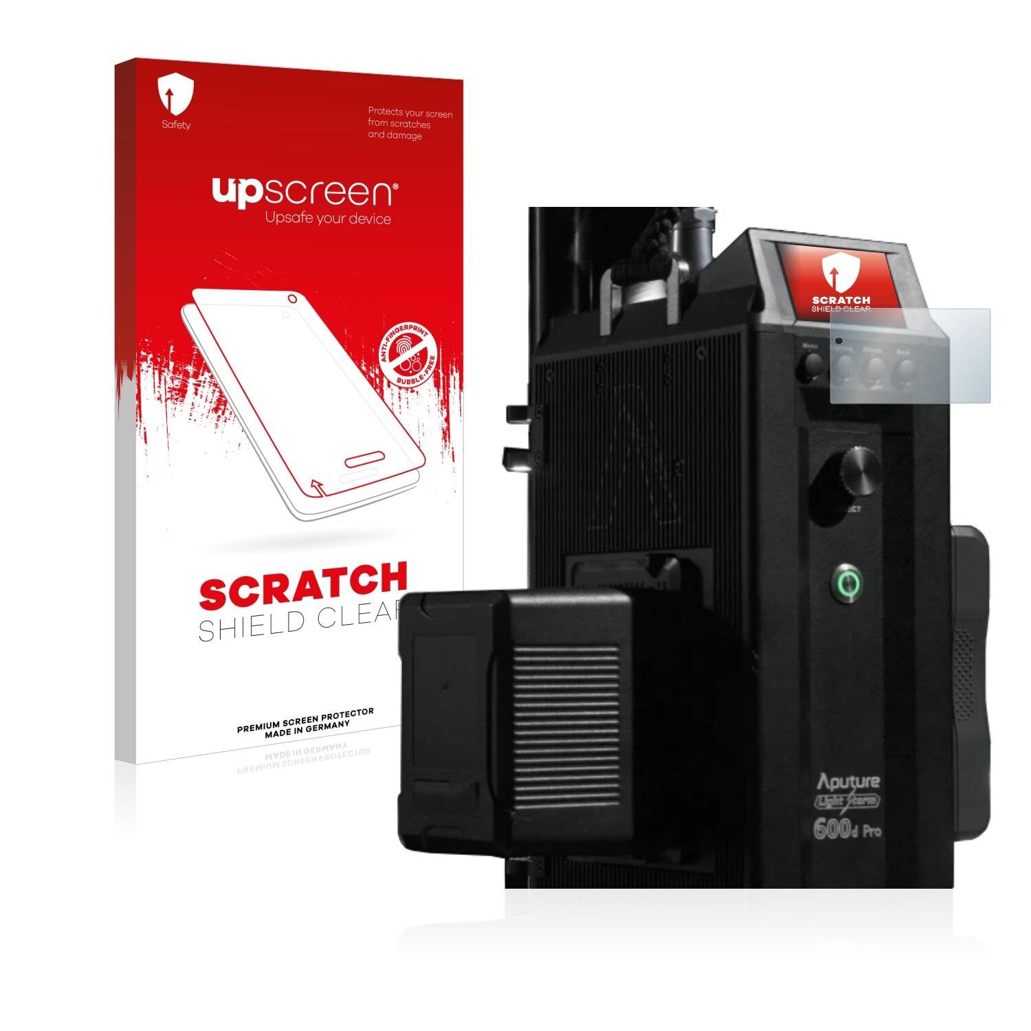 upscreen Scratch Shield Clear Premium Displayschutzfolie für Aputure LS