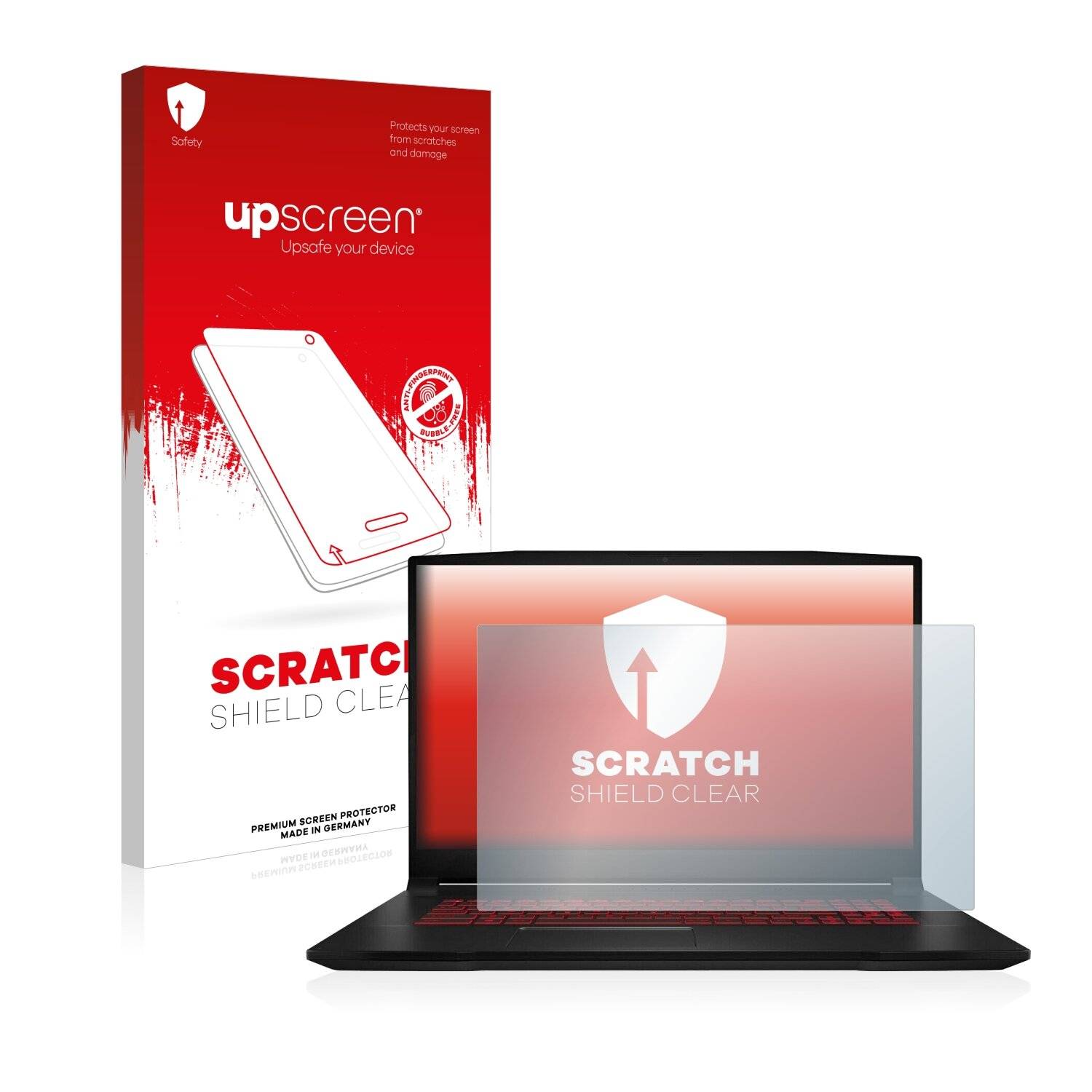 upscreen Scratch Shield Clear Premium Displayschutzfolie für MSI Katana
