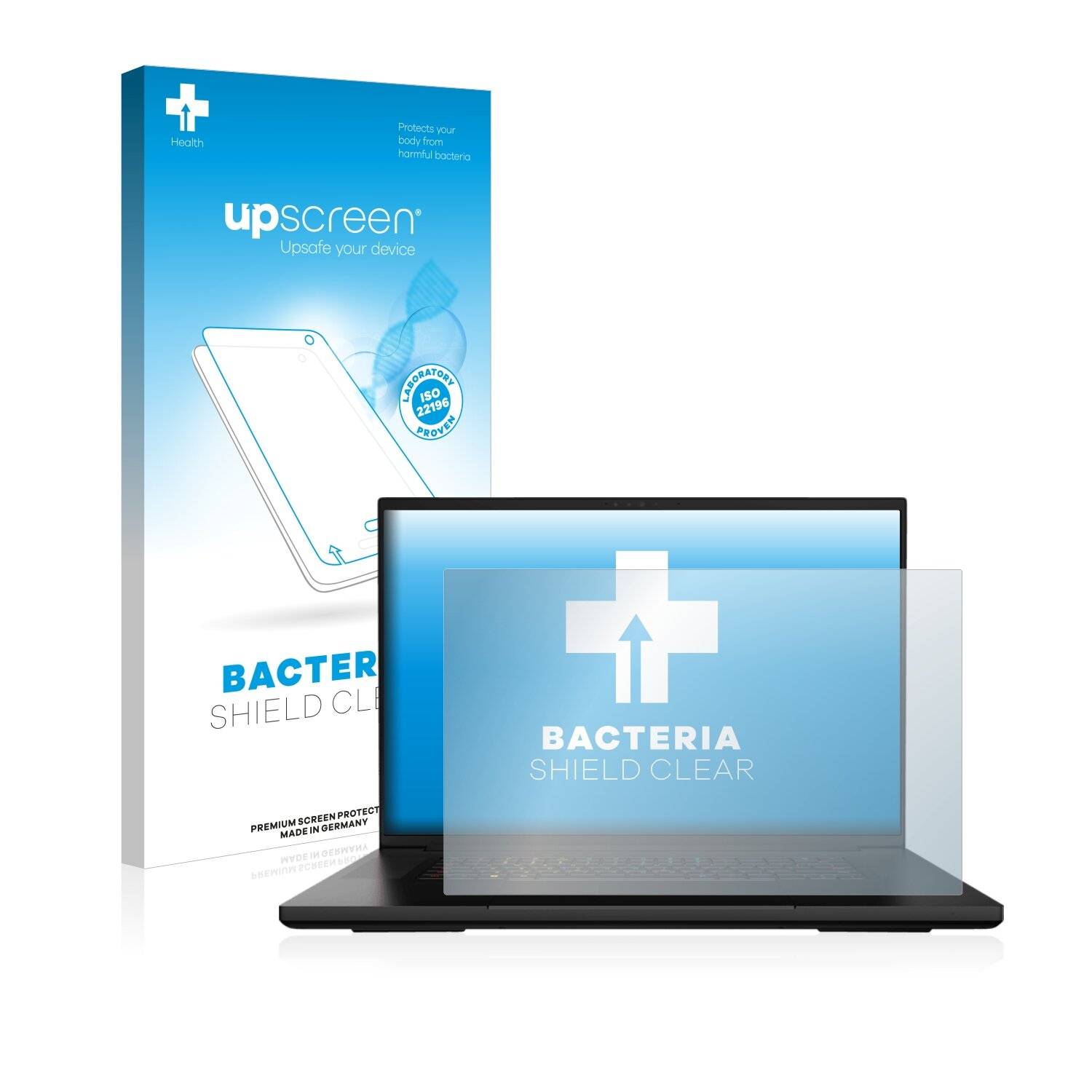 upscreen Bacteria Shield Clear Premium Antibakterielle Displayschutzfolie für Razer Blade 18