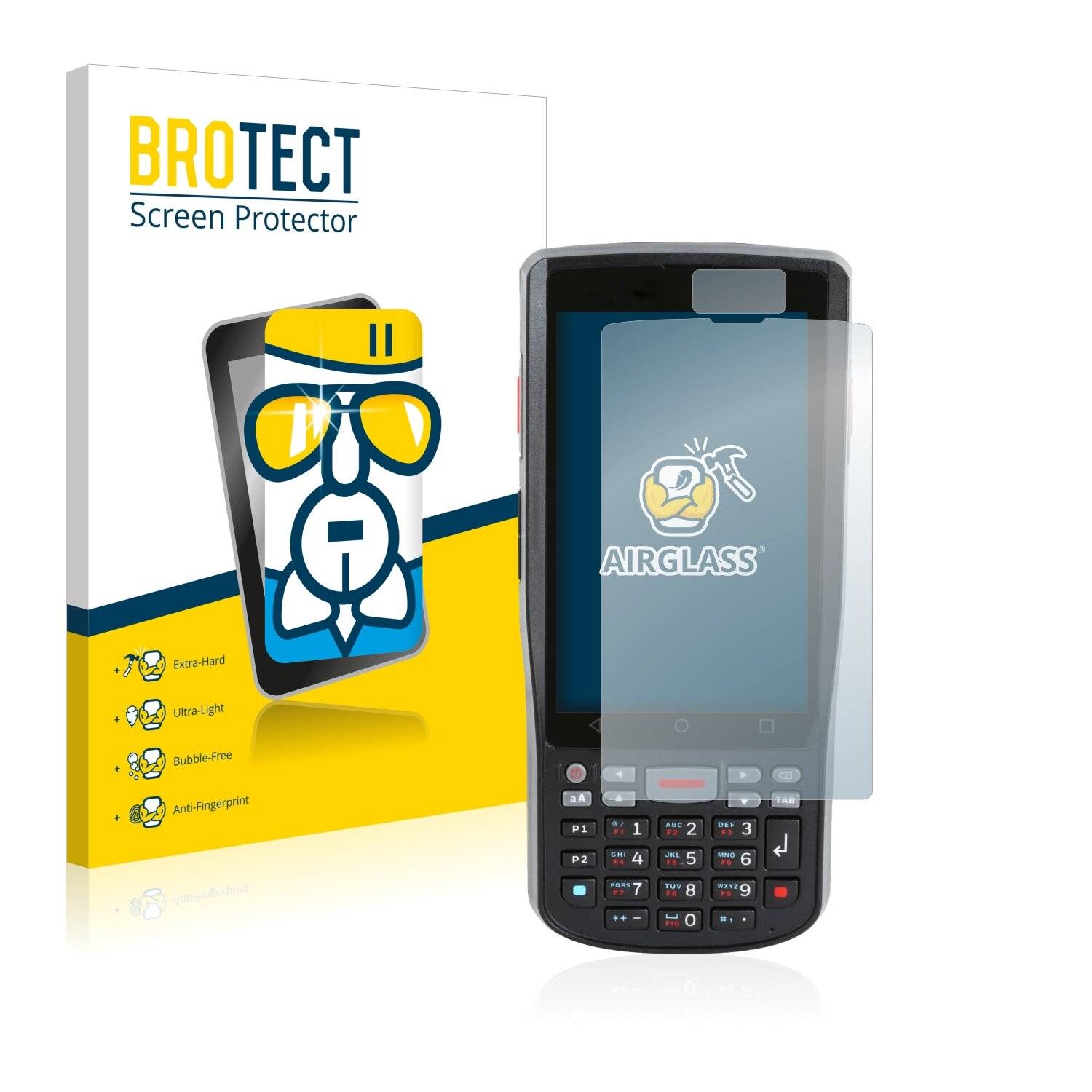 BROTECT AirGlass Schutzglas Folie für Honeywell ScanPal EDA51K