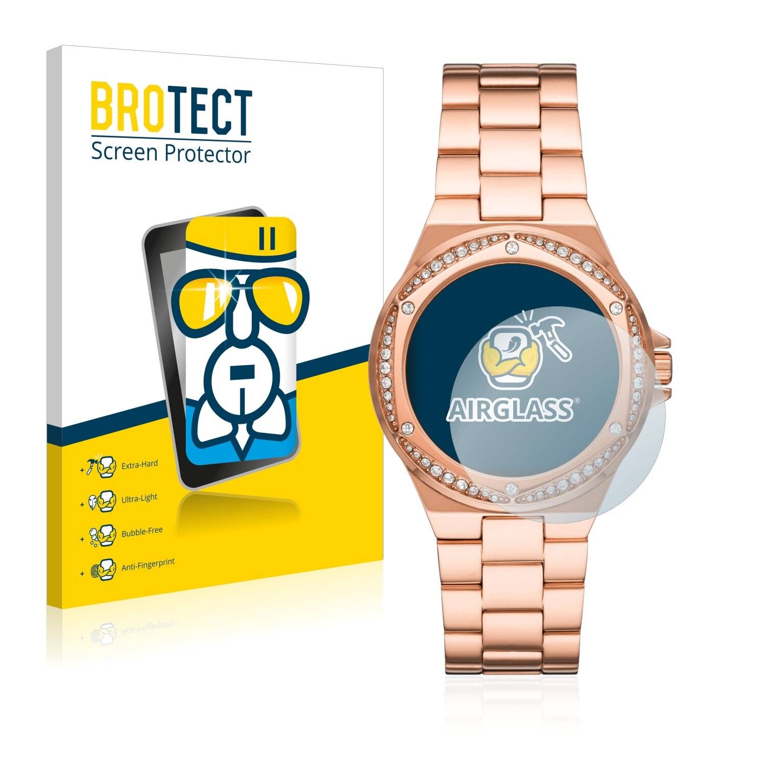 BROTECT AirGlass Schutzglas Folie für Michael Kors Lennox MK