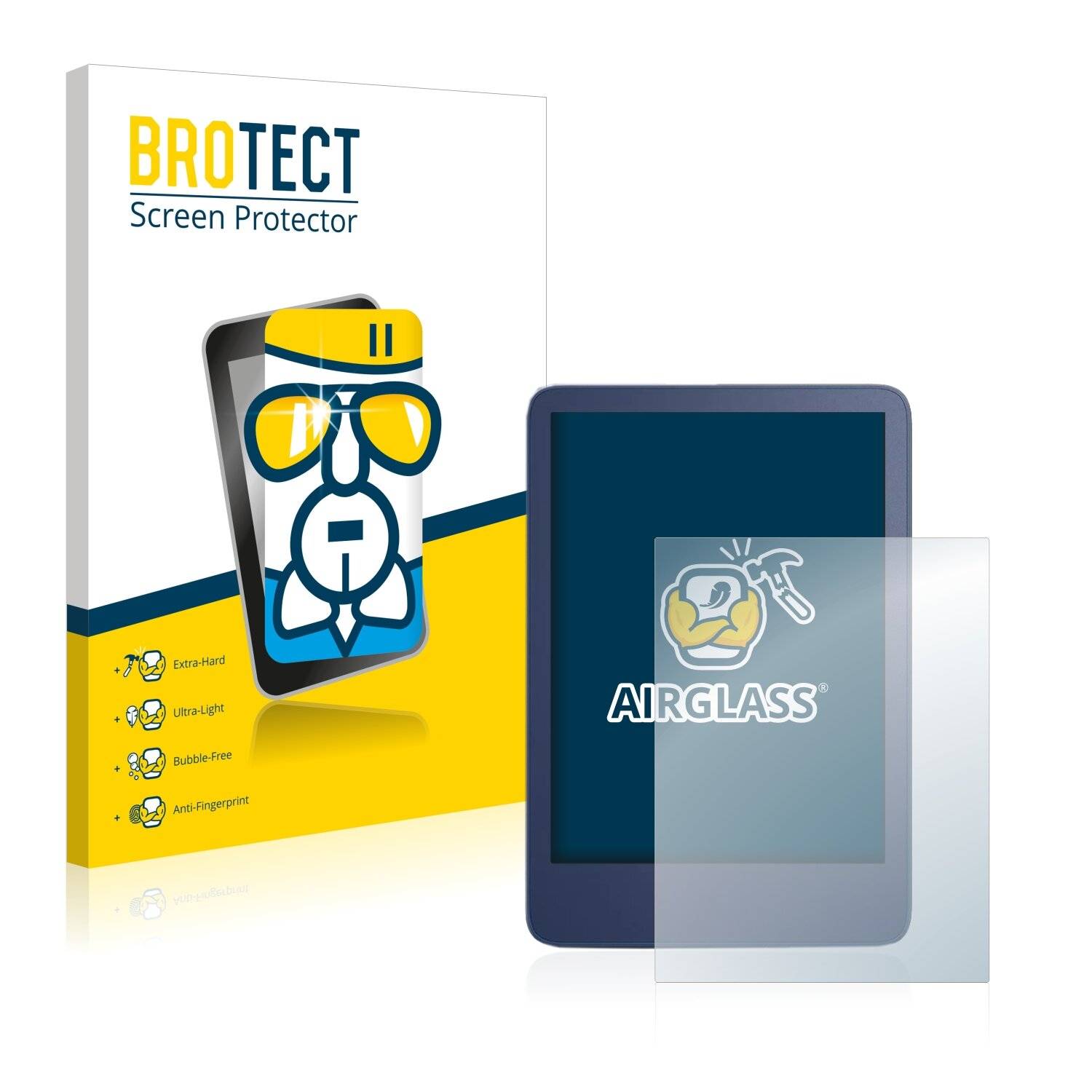 BROTECT AirGlass Flexible Schutz Glas Folie für Amazon Kindle Reader 2022 / 2024 Klar Transparent