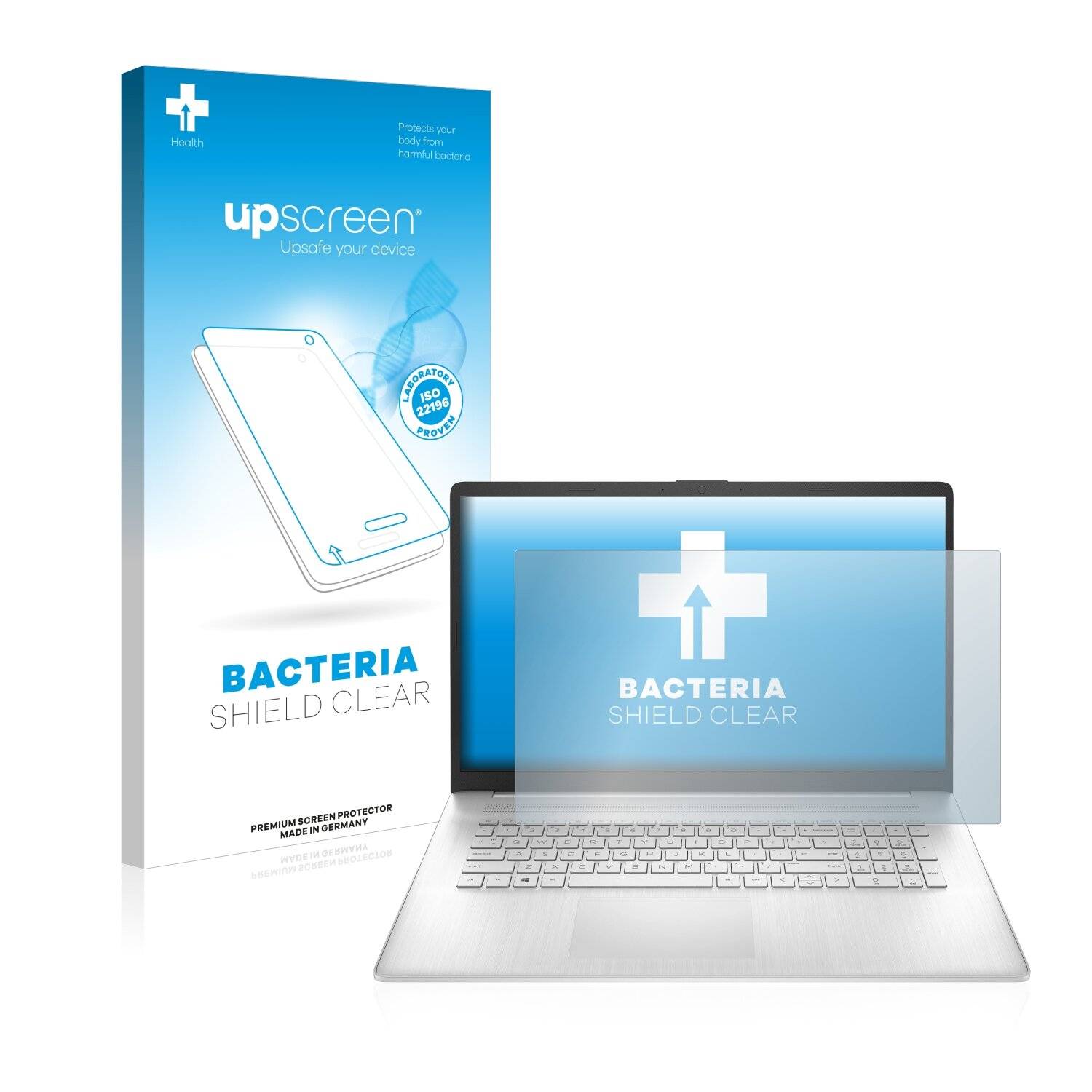 upscreen Bacteria Shield Clear Premium Antibakterielle Displayschutzfolie für HP